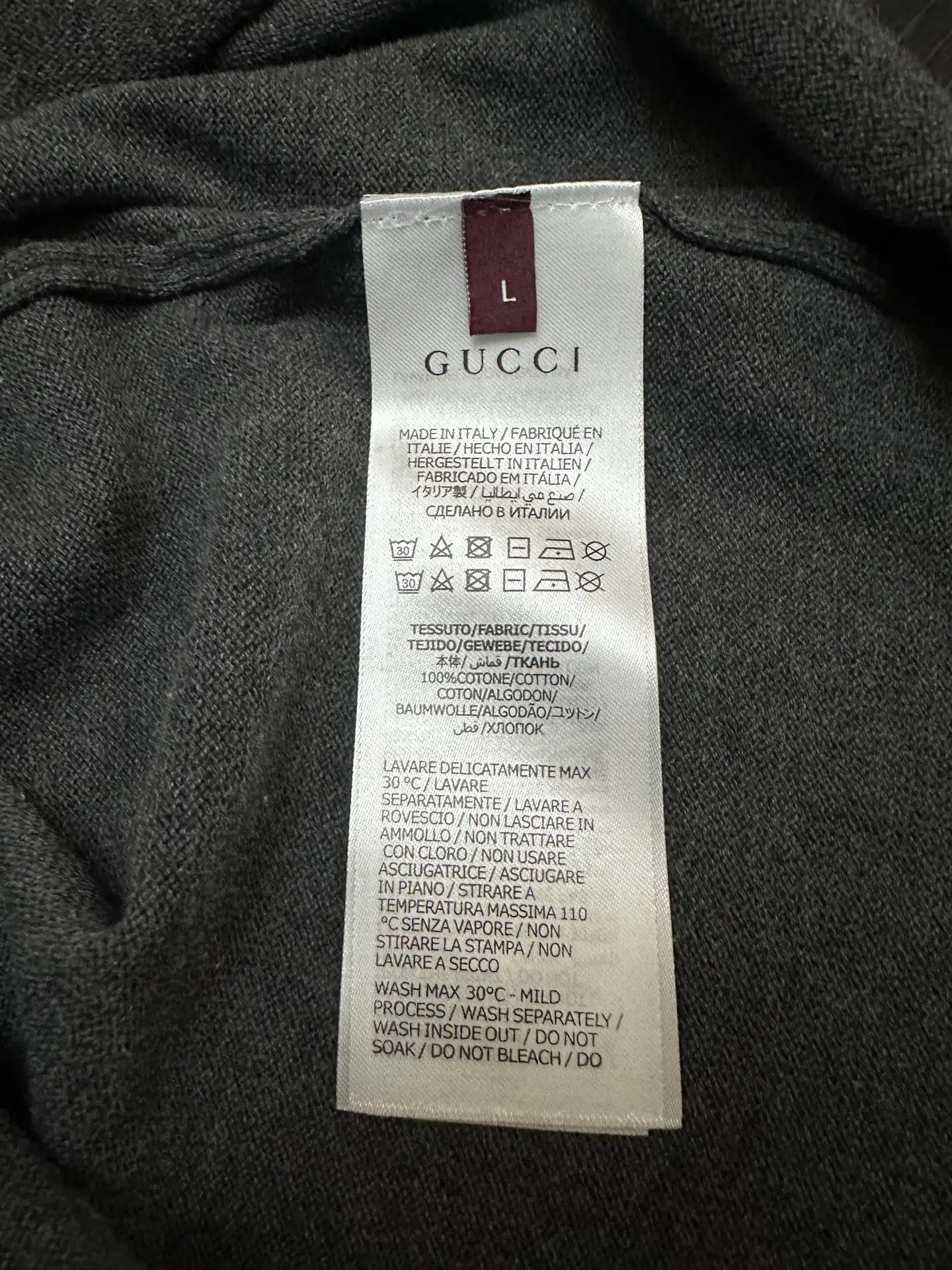 Logo-Jacquard Silk and Cotton-Blend Knit T-Shirt D21011581 — view 9