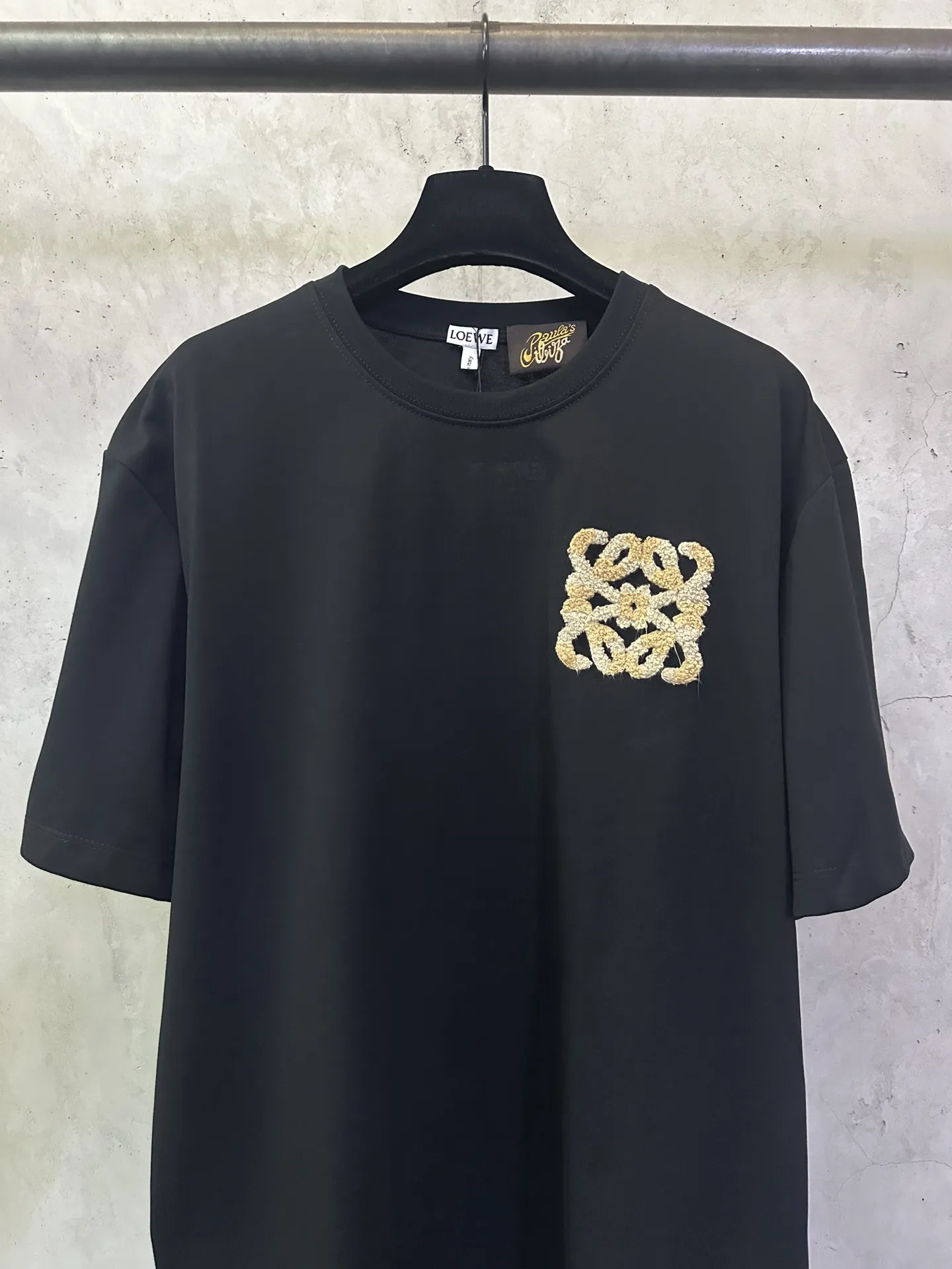 Anagram Embroidered Cotton T-Shirt D21012844 — view 3