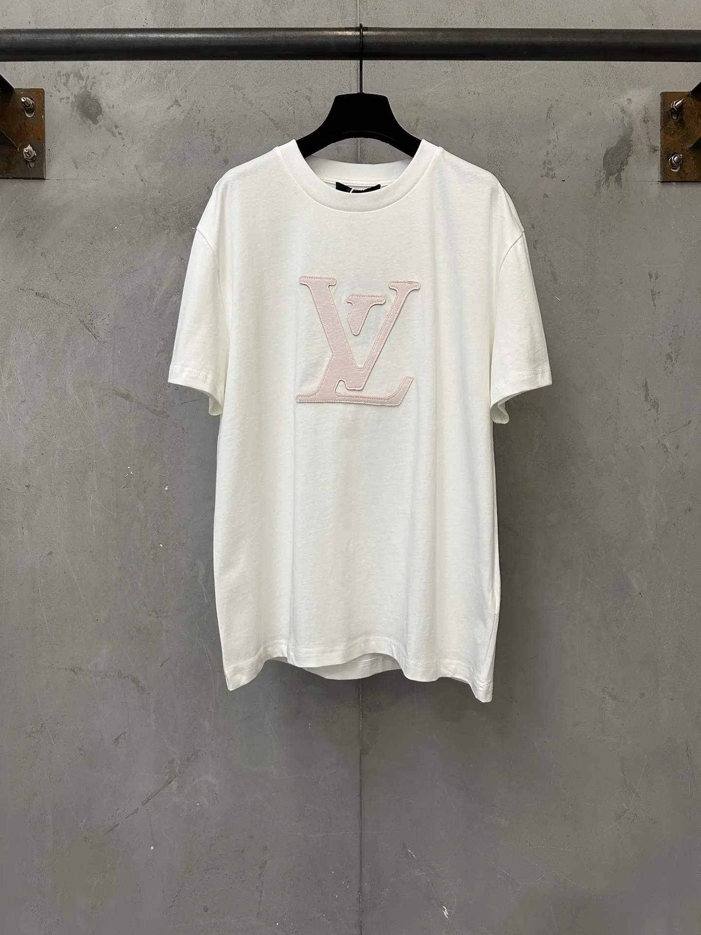 Laser-Cut Logo Cotton T-Shirt D21023583