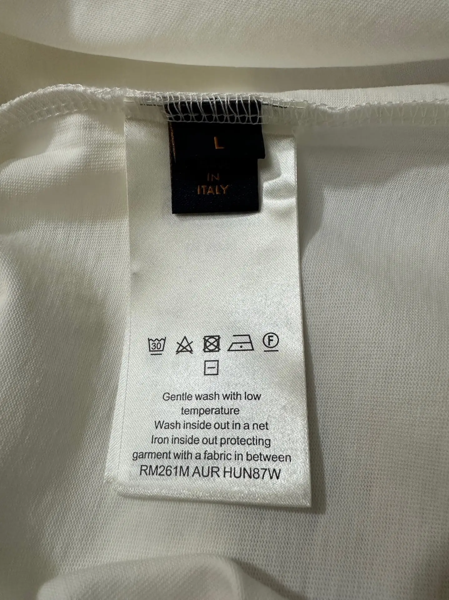 Laser-Cut Logo Cotton T-Shirt D21023583 — view 9