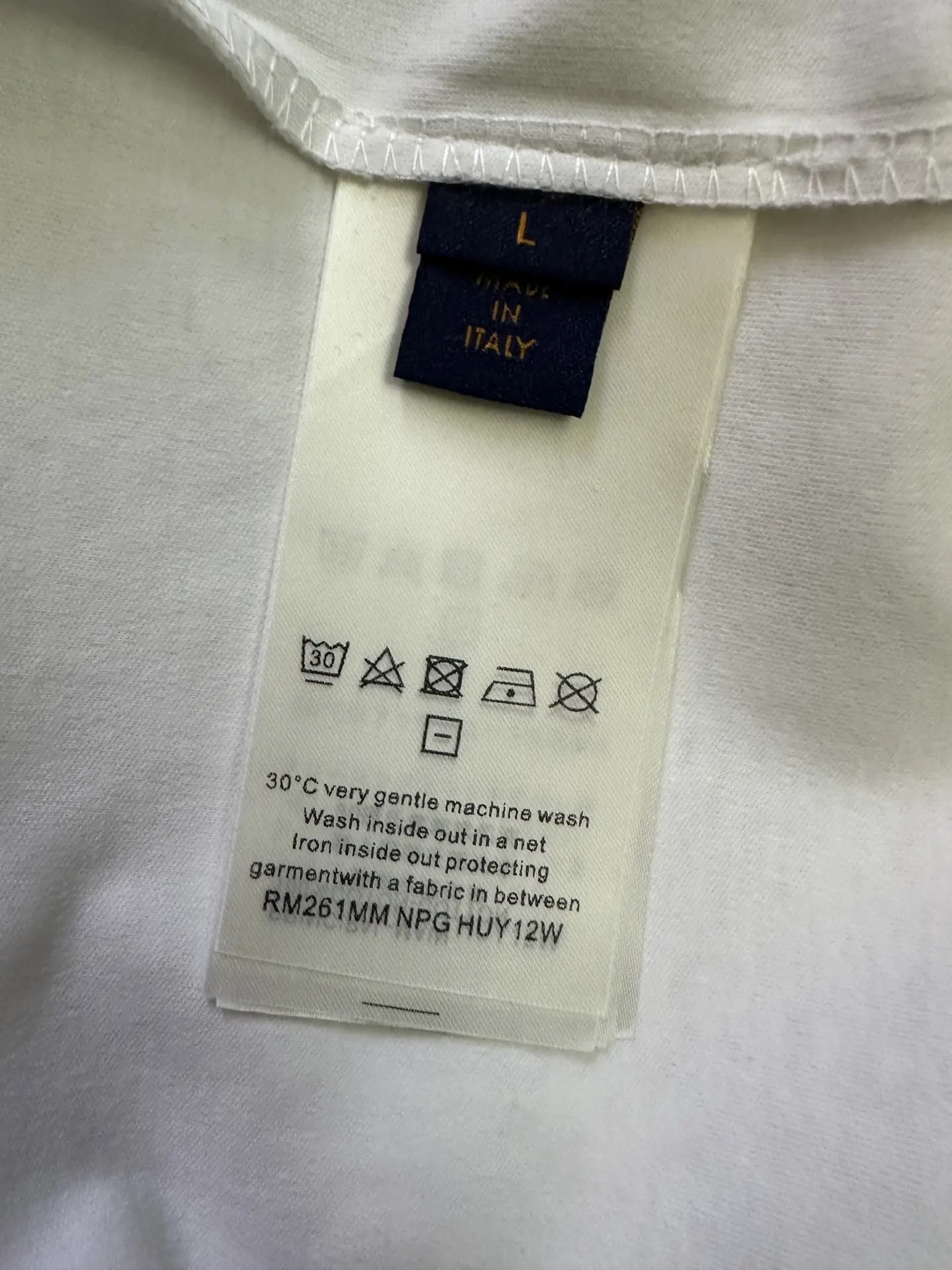 Monogram Embossed Cotton T-Shirt D21012824 — view 9