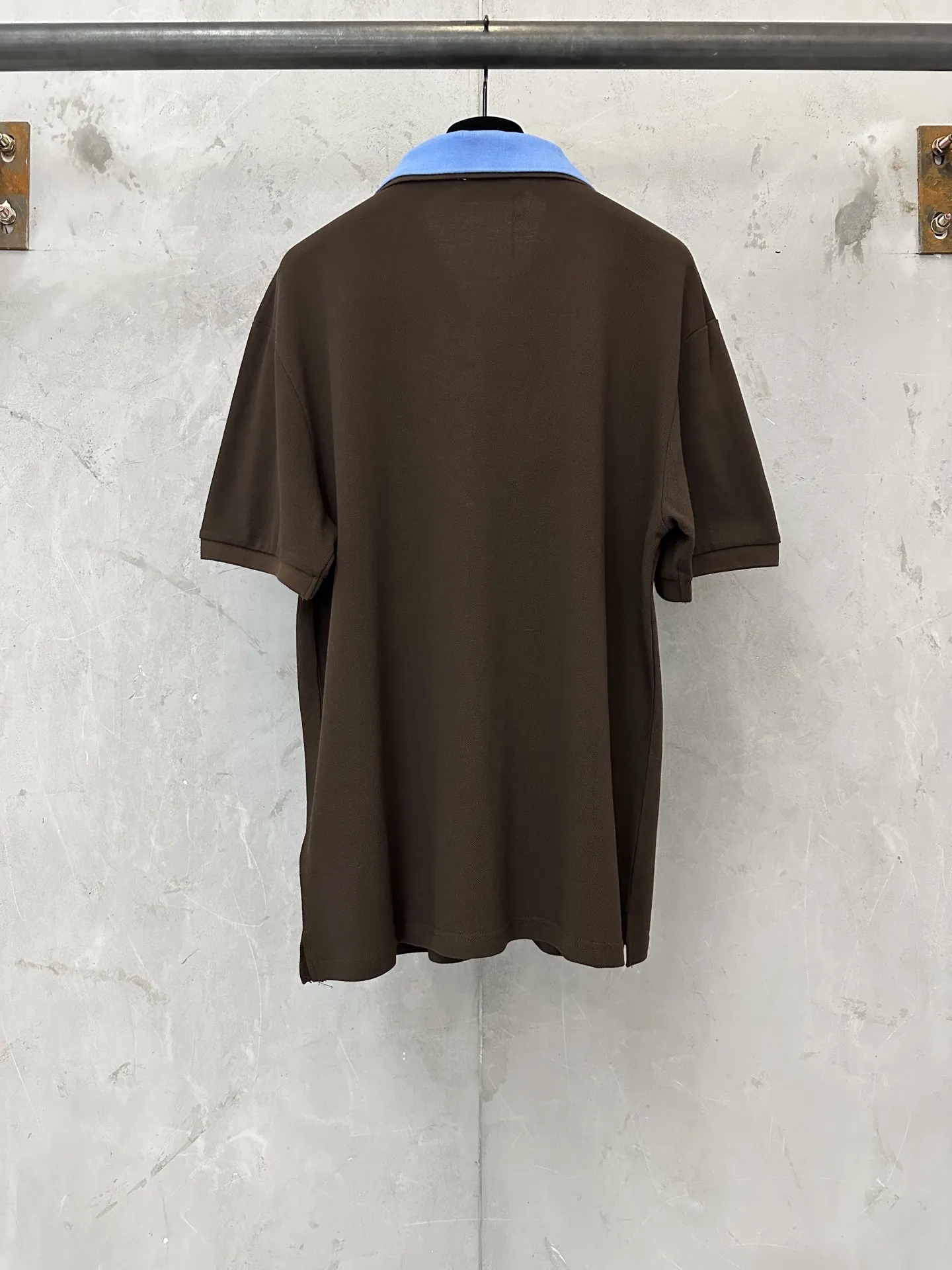 Contrast-Collar Cotton Piqué Polo Shirt D21011765 — view 2