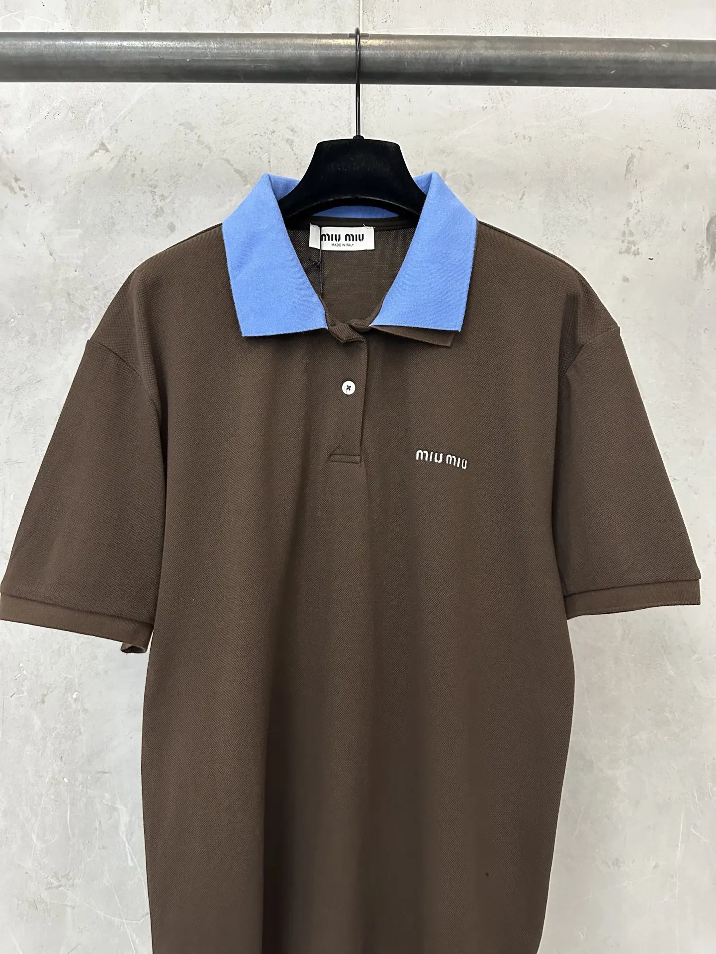 Contrast-Collar Cotton Piqué Polo Shirt D21011765 — view 3