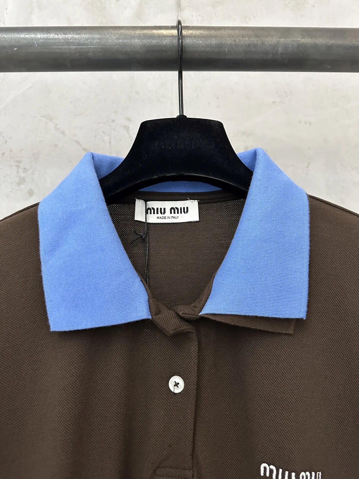 Contrast-Collar Cotton Piqué Polo Shirt D21011765 — view 5