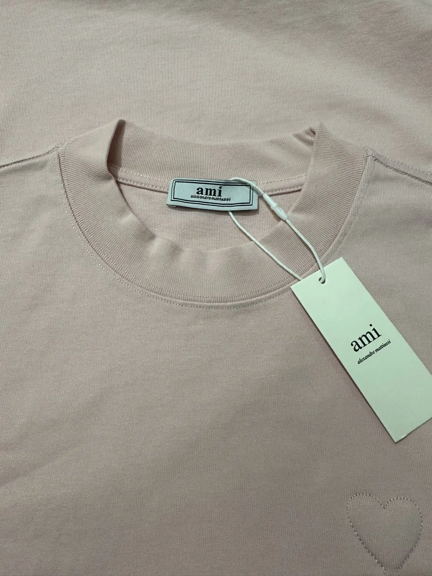 Ami de Coeur Embossed Cotton T-Shirt D21023516 — view 6