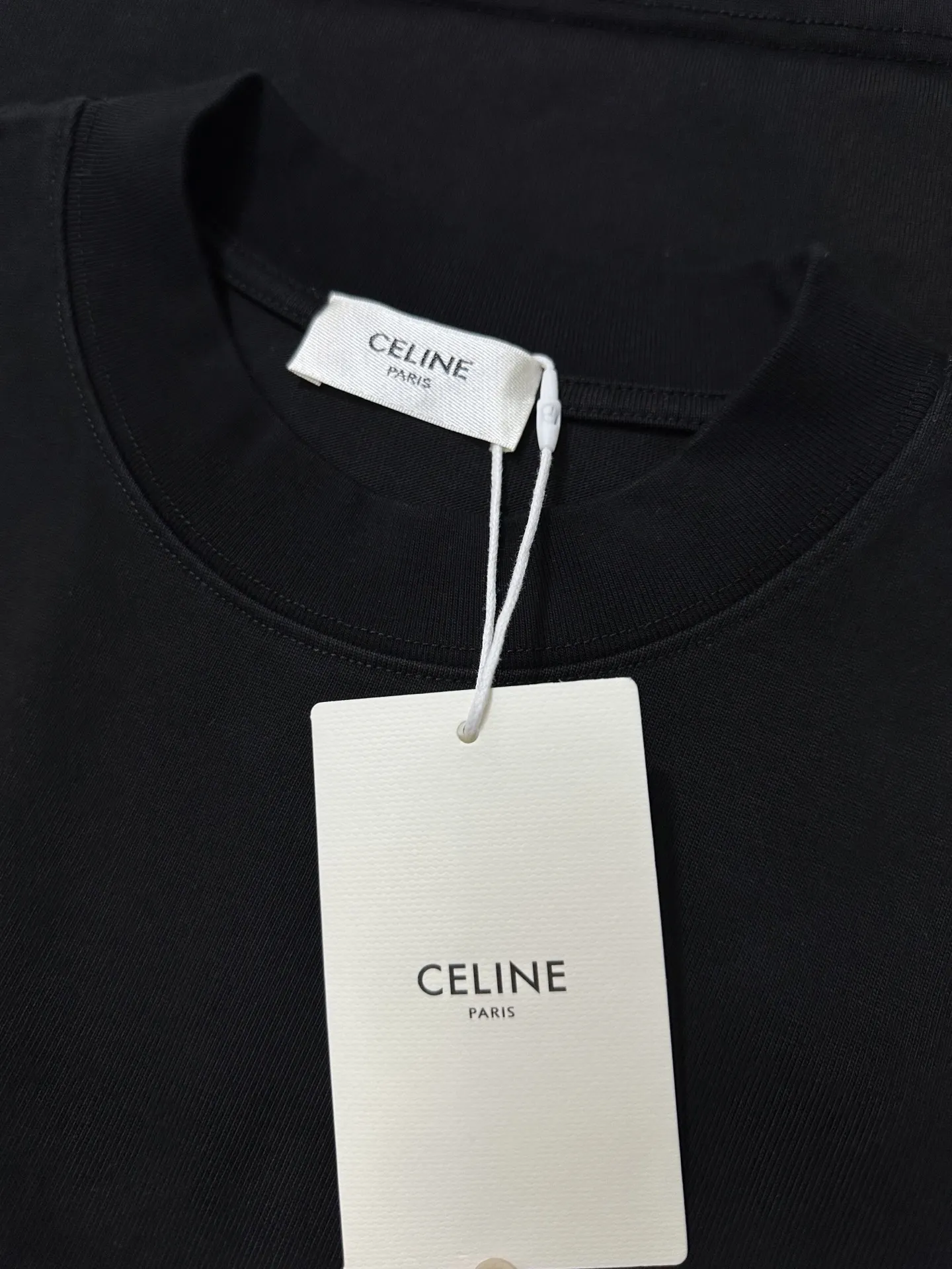 Triomphe Logo Embroidered Heavyweight Cotton T-Shirt D21020228 — view 6