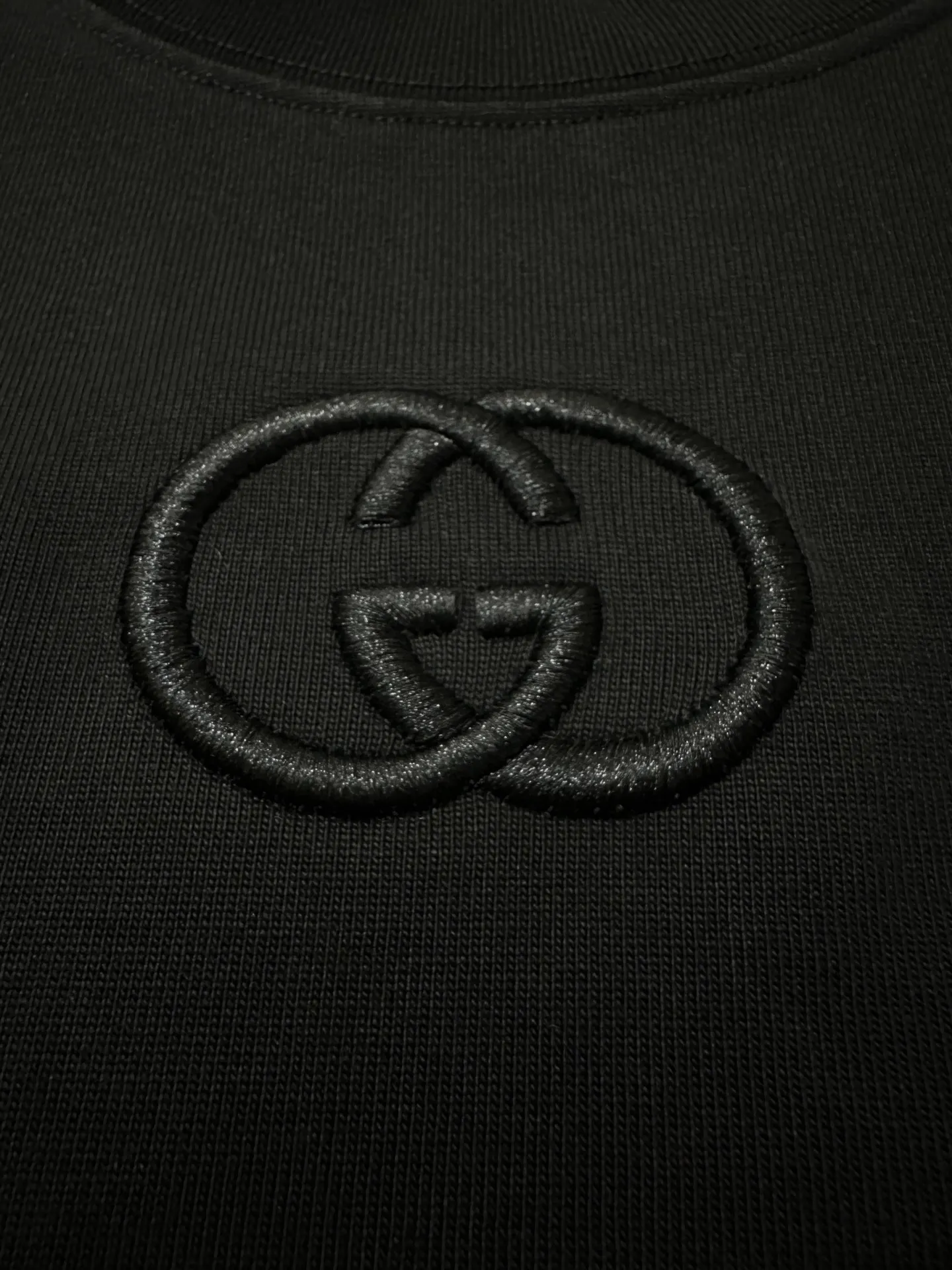 Interlocking G Embroidered Heavyweight Cotton T-Shirt D21020211 — view 7