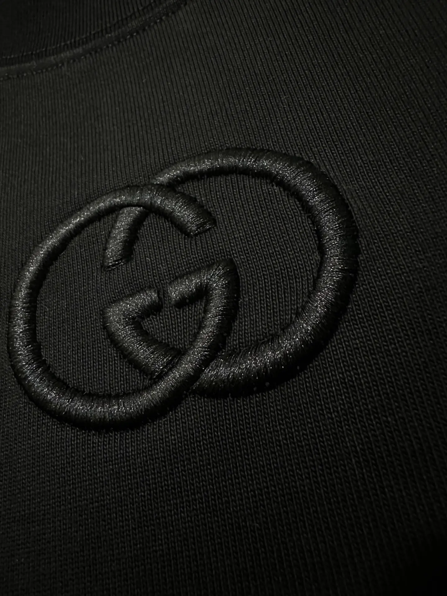 Interlocking G Embroidered Heavyweight Cotton T-Shirt D21020211 — view 8