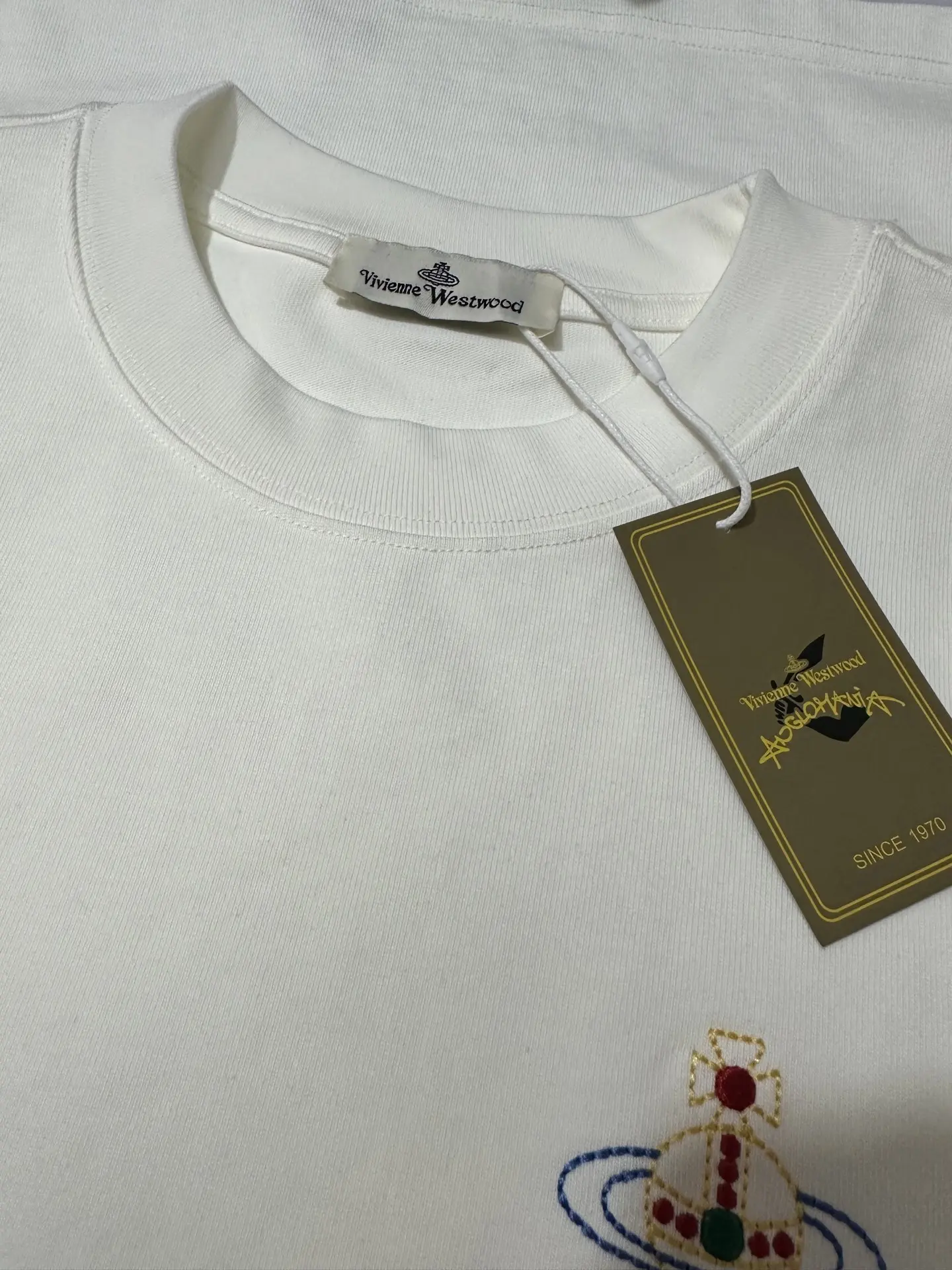 Orb Logo Embroidered Heavyweight Cotton T-Shirt D21024417 — view 6