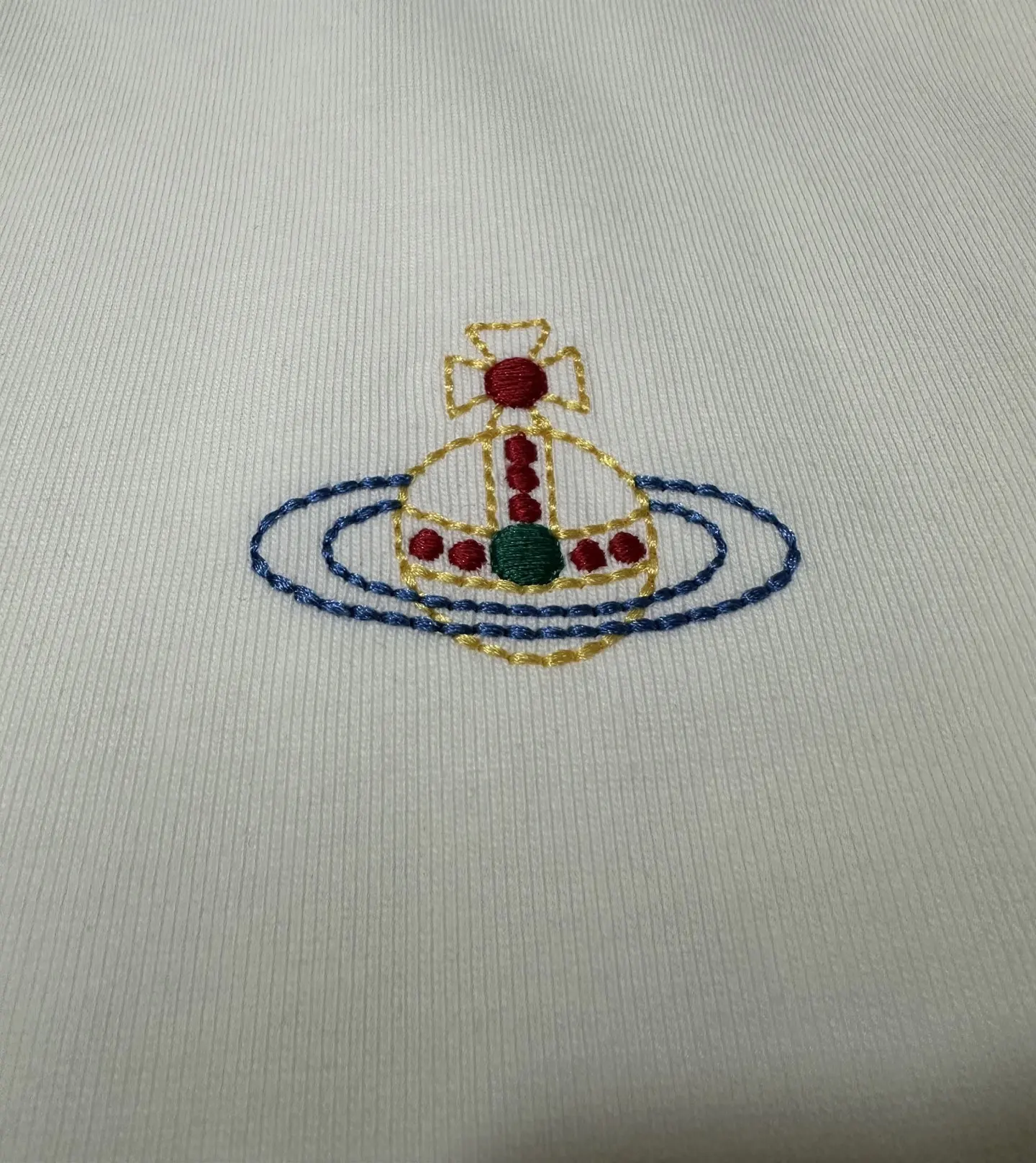 Orb Logo Embroidered Heavyweight Cotton T-Shirt D21024417 — view 7