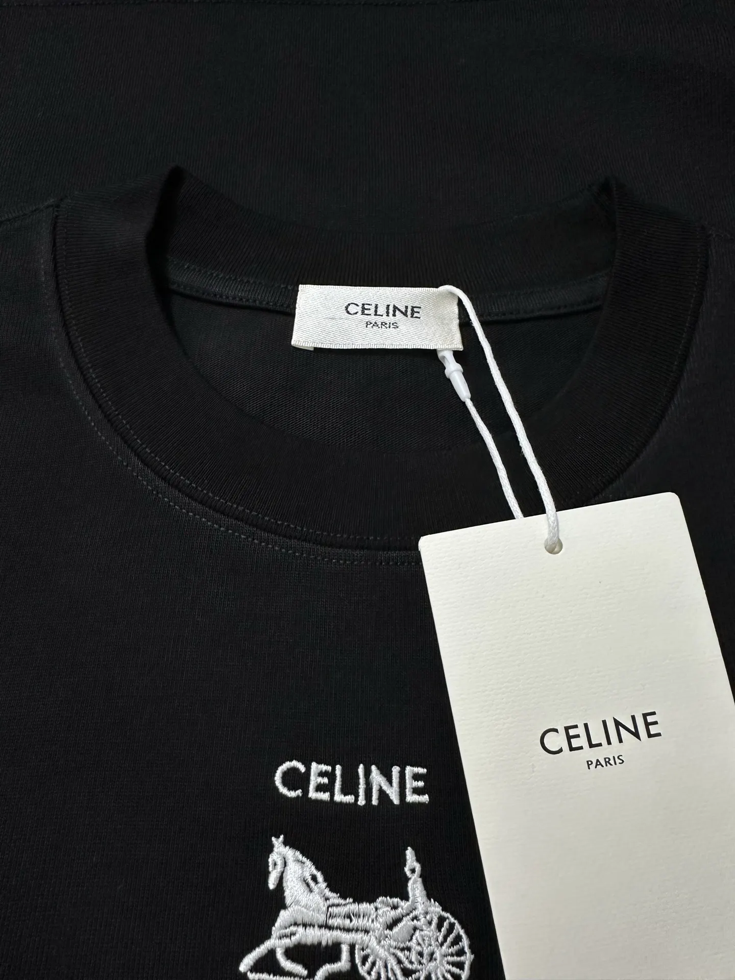 Triomphe Carriage Logo Heavyweight T-Shirt D21020151 — view 6