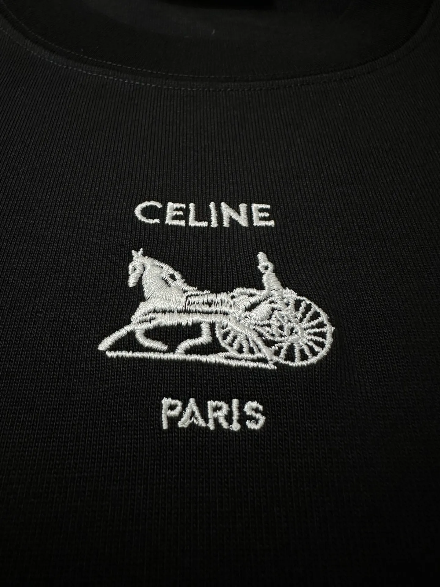 Triomphe Carriage Logo Heavyweight T-Shirt D21020151 — view 7