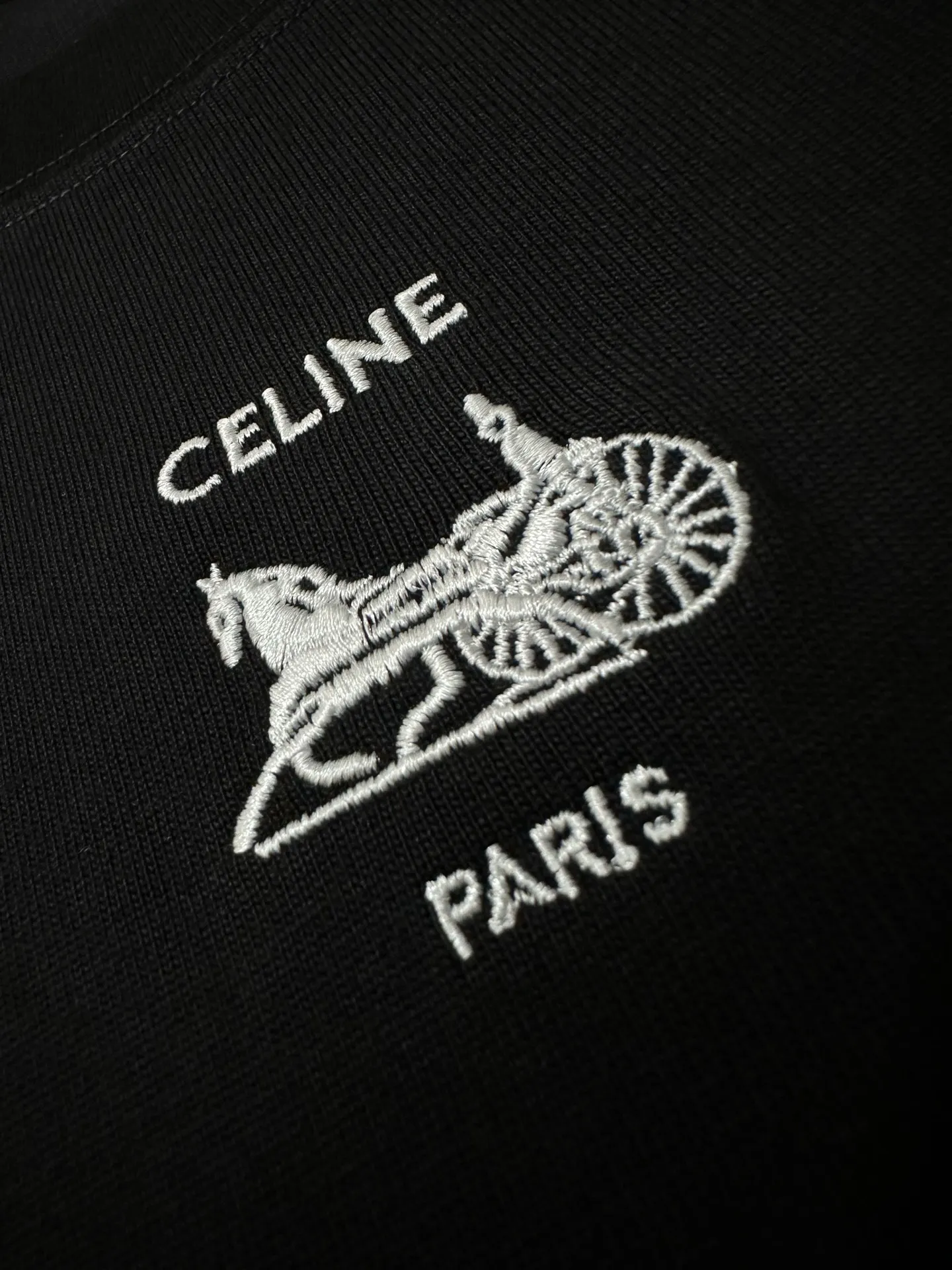 Triomphe Carriage Logo Heavyweight T-Shirt D21020151 — view 8
