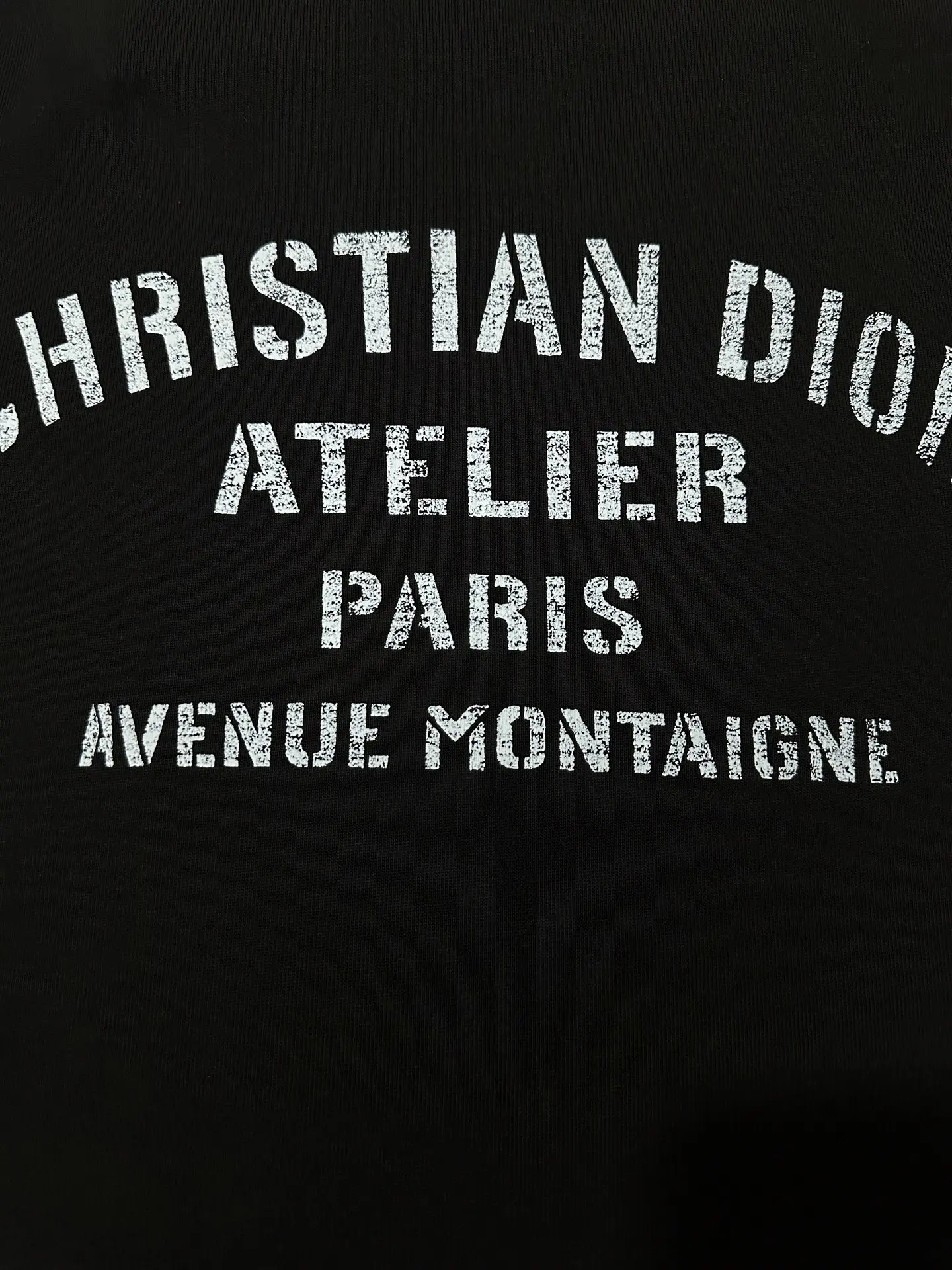 Atelier Logo Print Heavyweight Cotton T-Shirt D21020127 — view 7