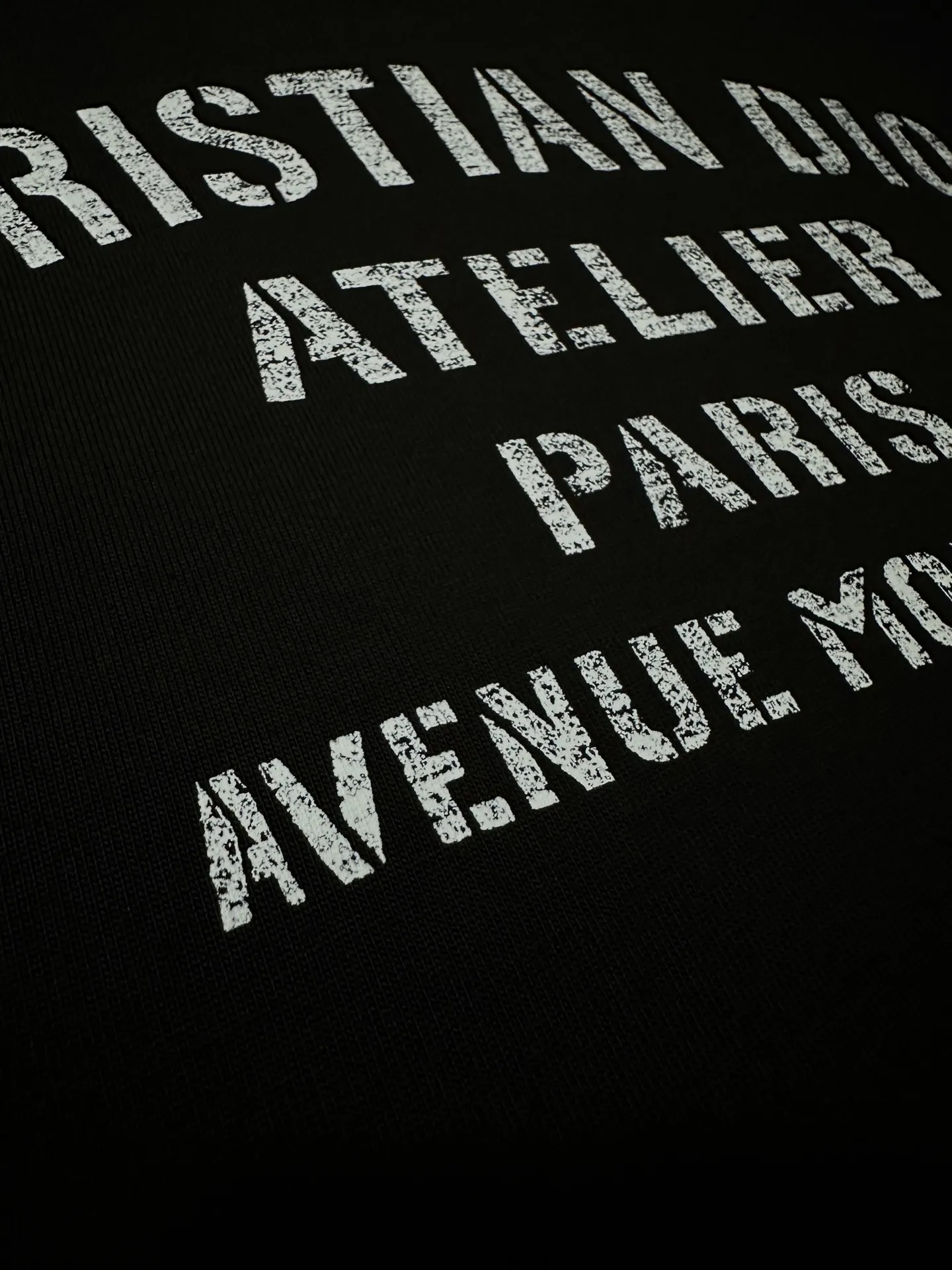 Atelier Logo Print Heavyweight Cotton T-Shirt D21020127 — view 8