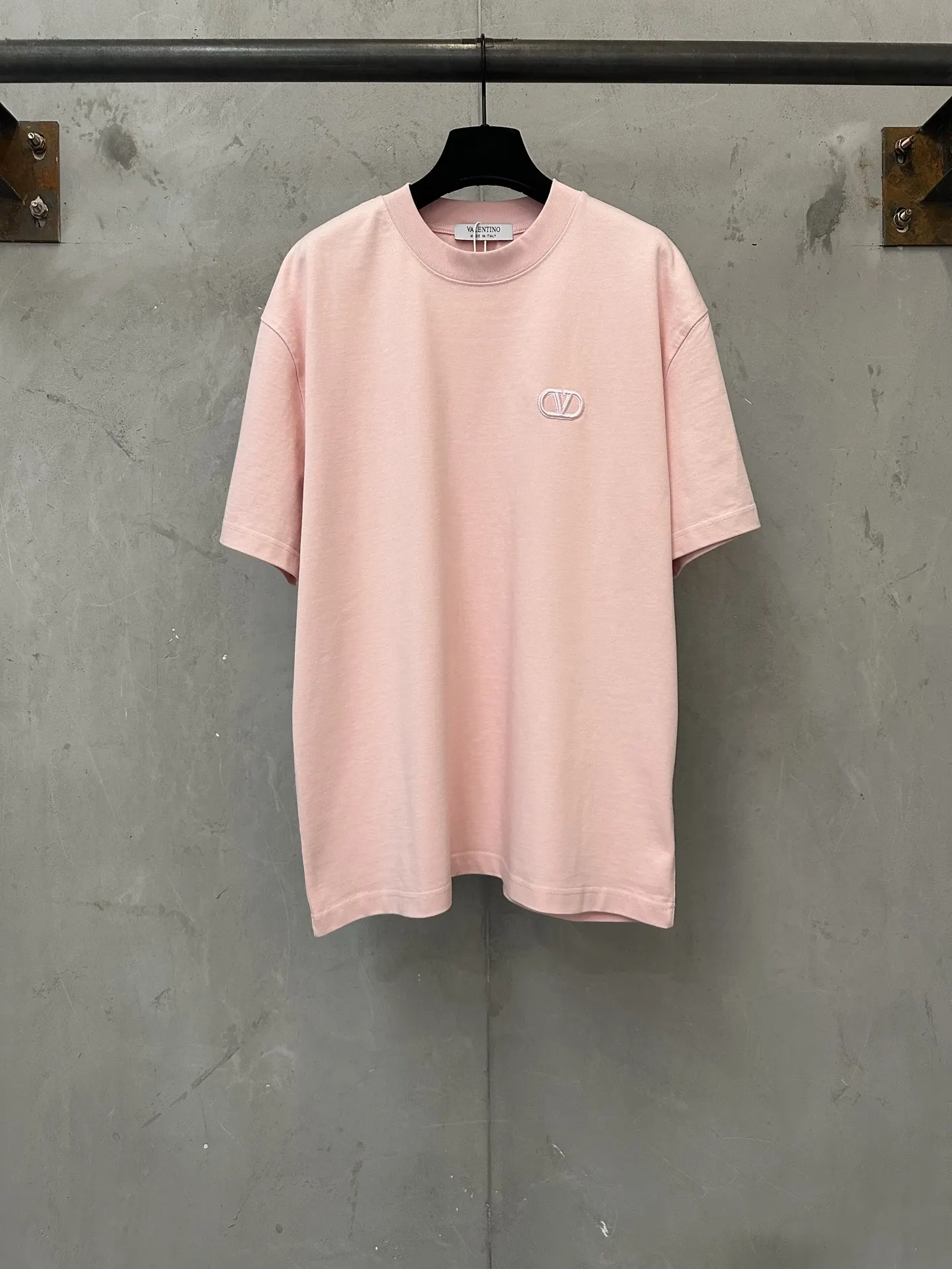 VLogo Embroidered Heavyweight Cotton T-Shirt D21021950
