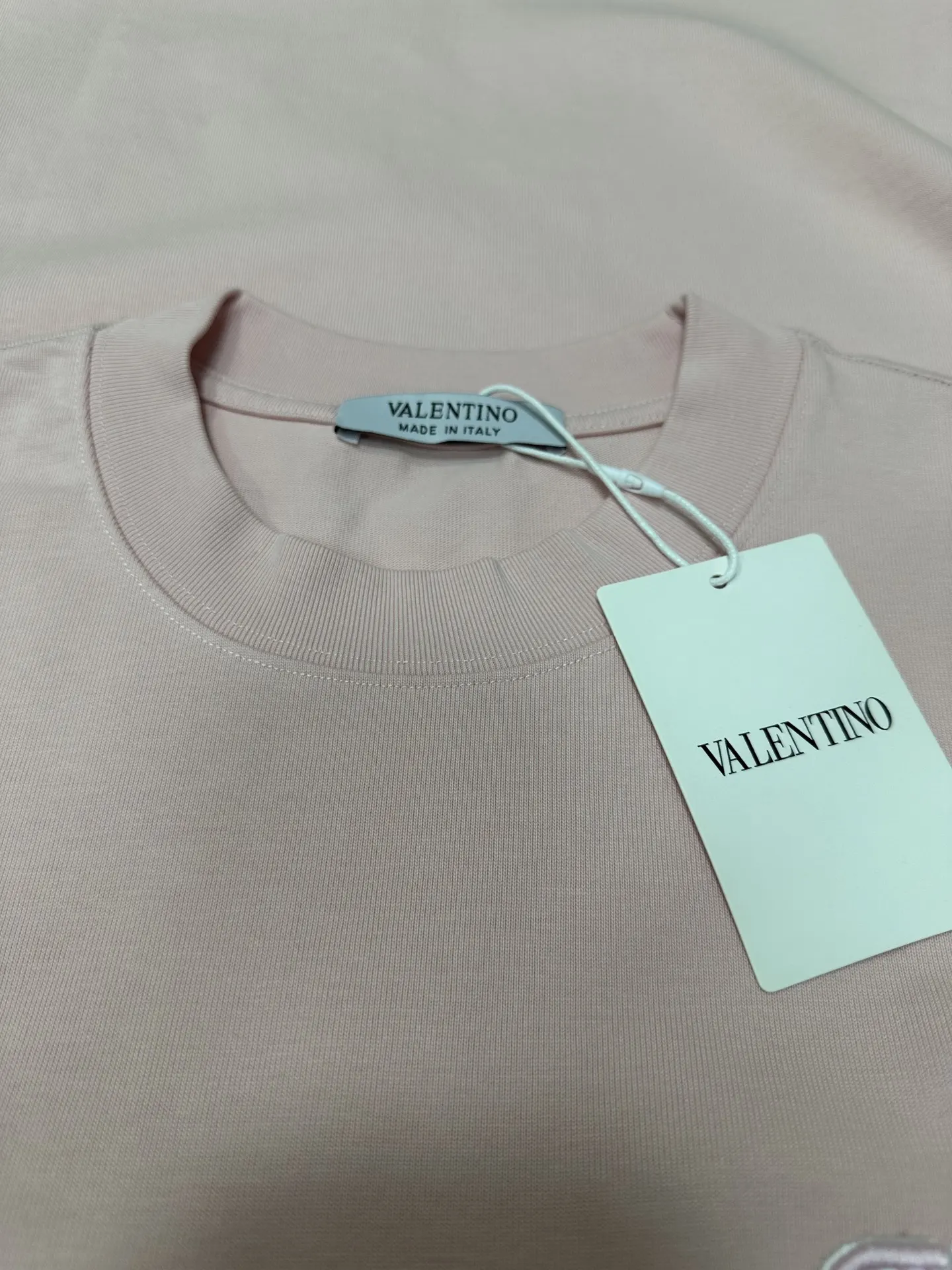 VLogo Embroidered Heavyweight Cotton T-Shirt D21021950 — view 6