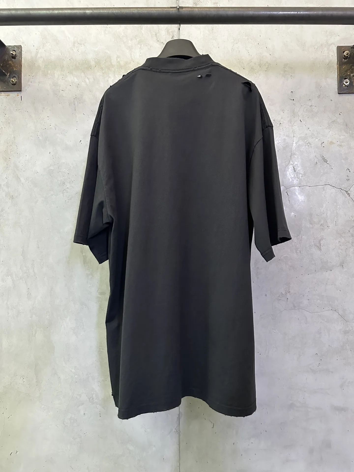 Eye Chart Distressed Oversized T-Shirt D21512829 — view 2