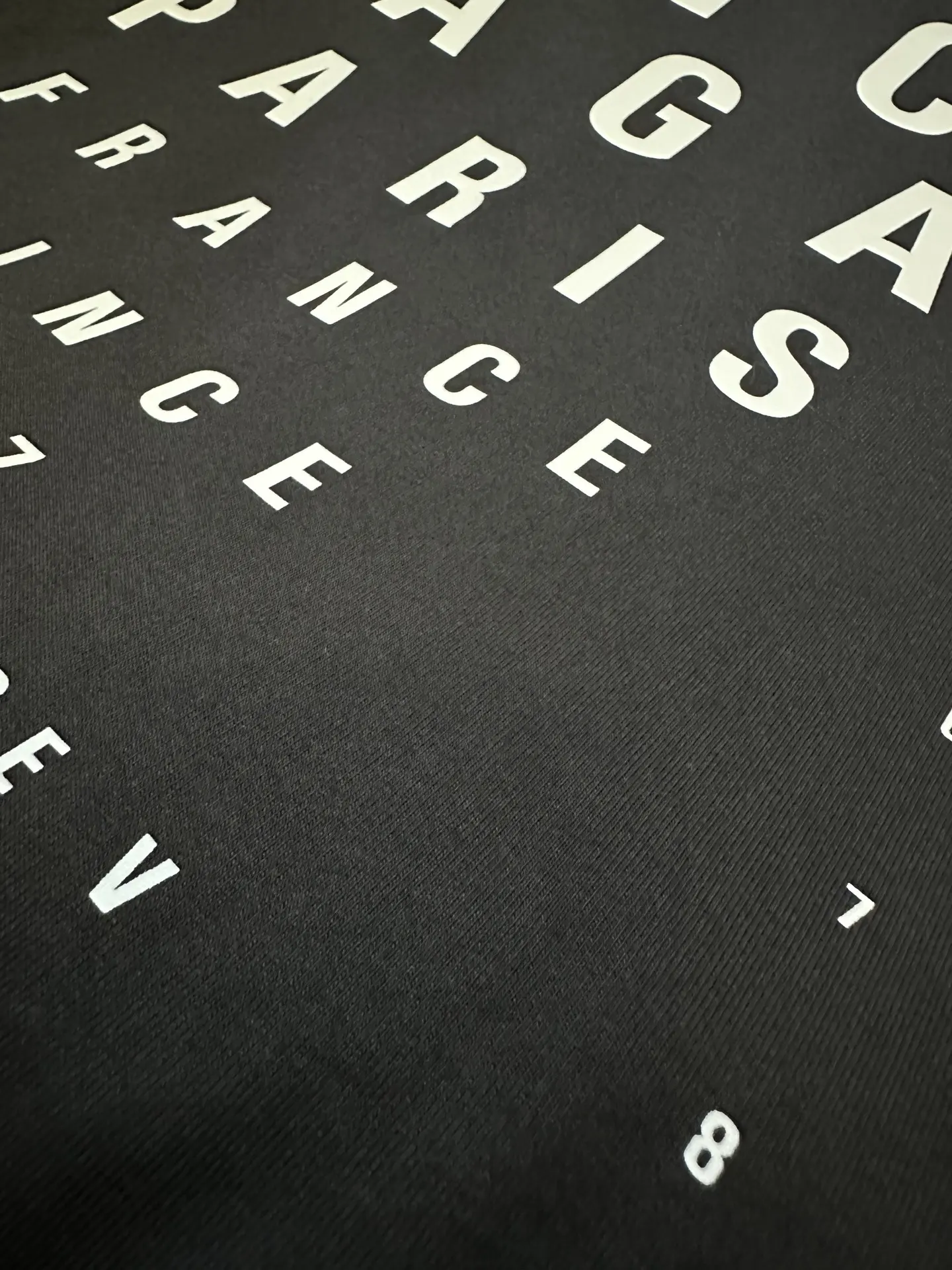 Eye Chart Distressed Oversized T-Shirt D21512829 — view 8