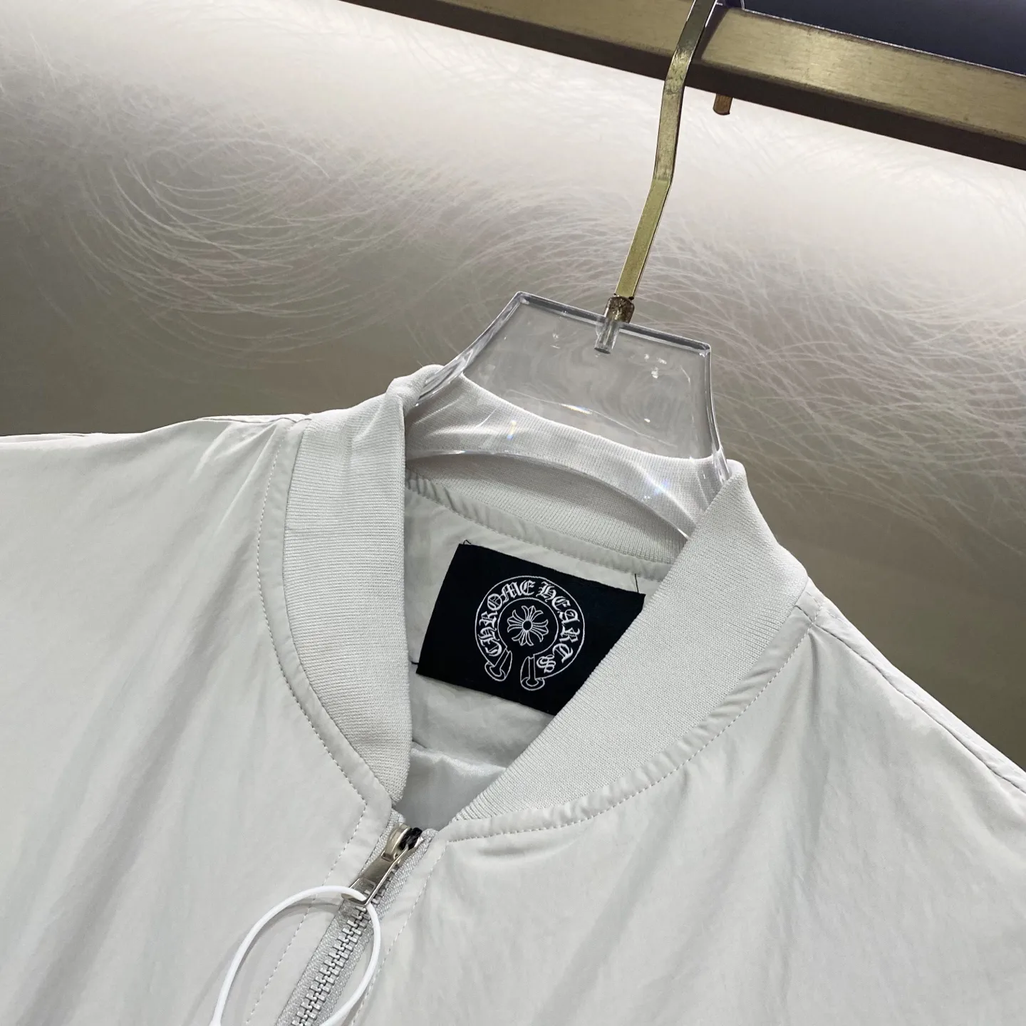 Embroidered Logo Nylon Bomber Jacket D21519605 — view 9