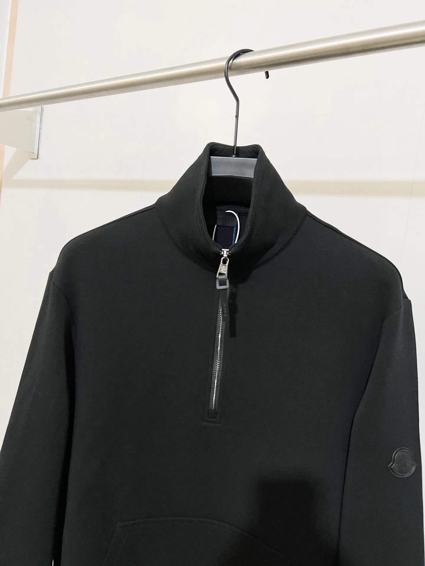 Moncler Half-Zip Cotton-Blend Sweatshirt D21522291 — view 3