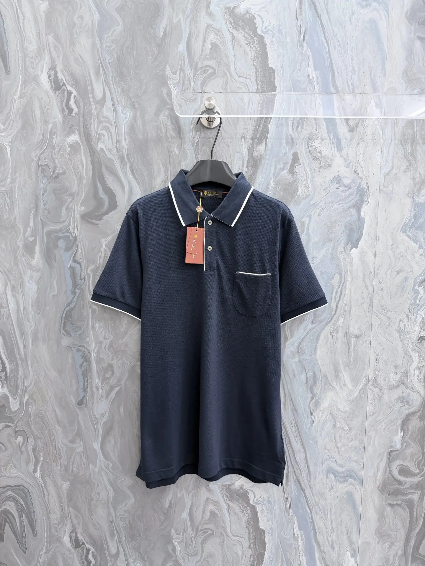 Contrast-Trim Stretch-Cotton Polo Shirt D21519199