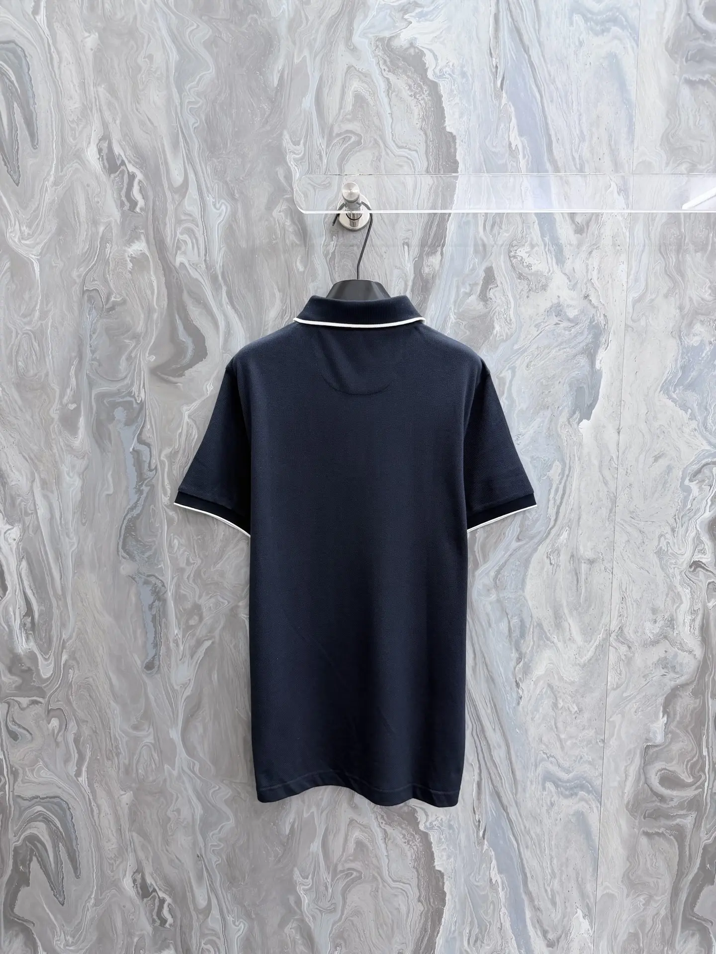 Contrast-Trim Stretch-Cotton Polo Shirt D21519199 — view 2