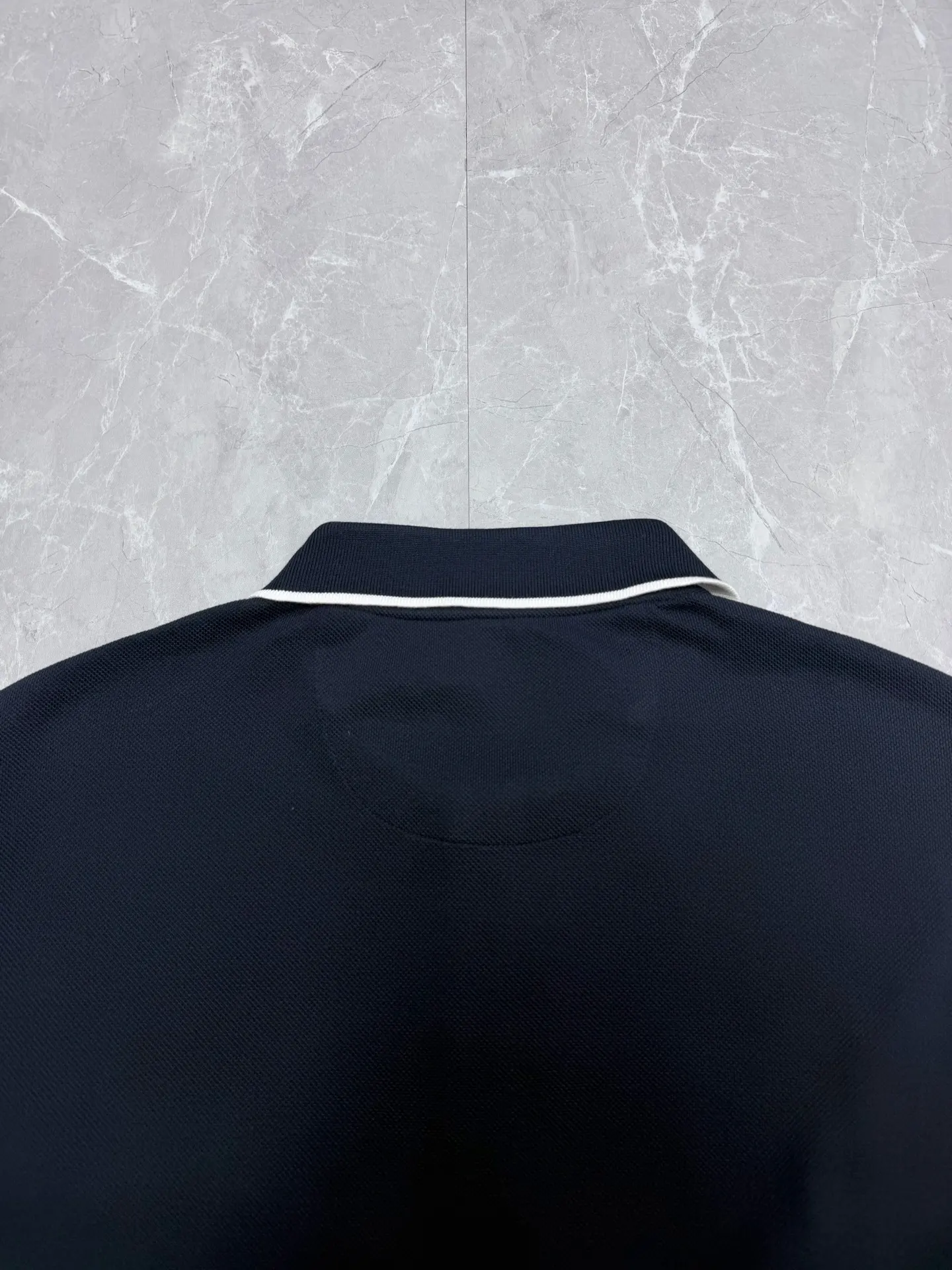 Contrast-Trim Stretch-Cotton Polo Shirt D21519199 — view 9