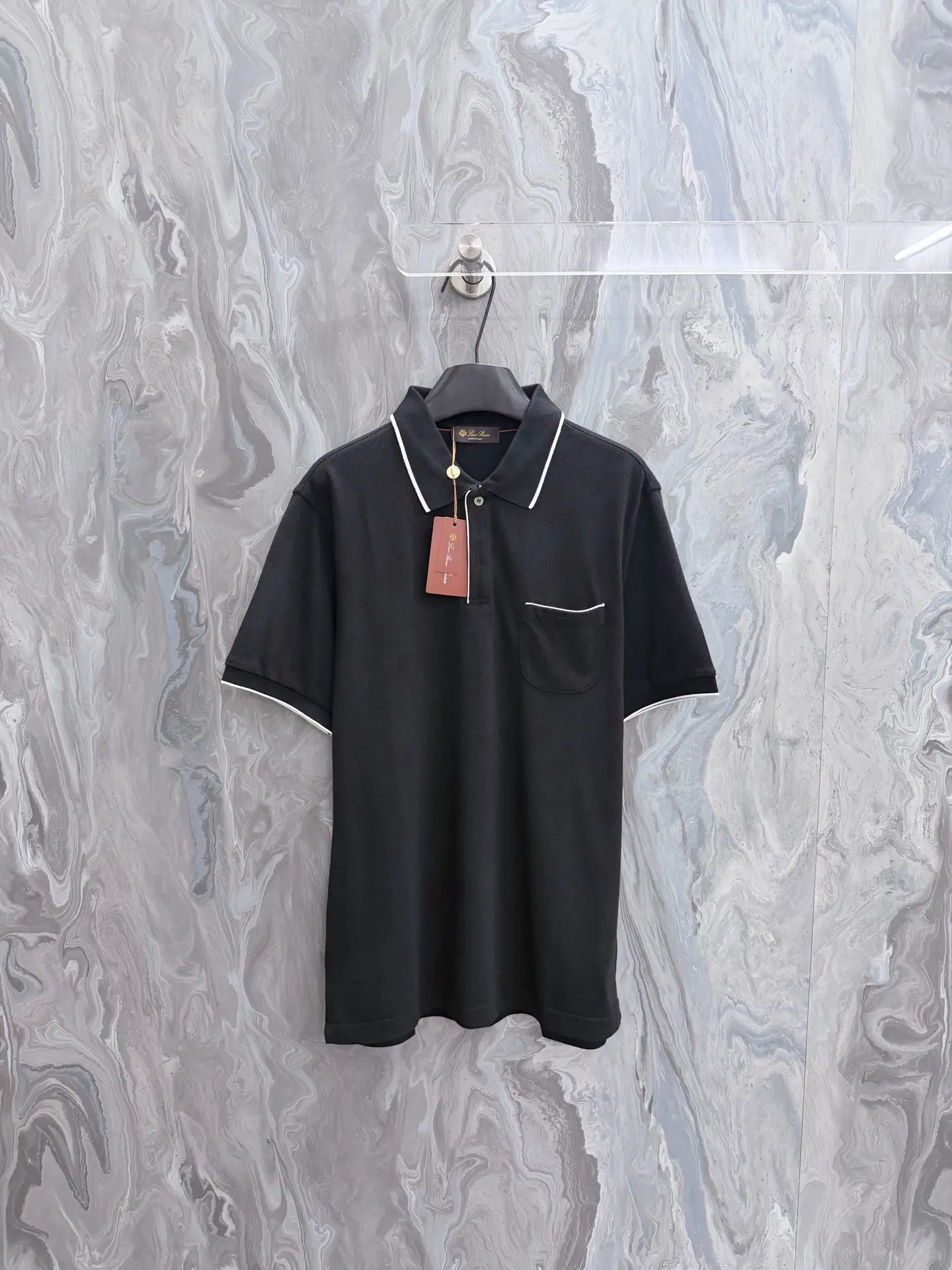 Contrast-Trim Stretch-Cotton Polo Shirt D21519198