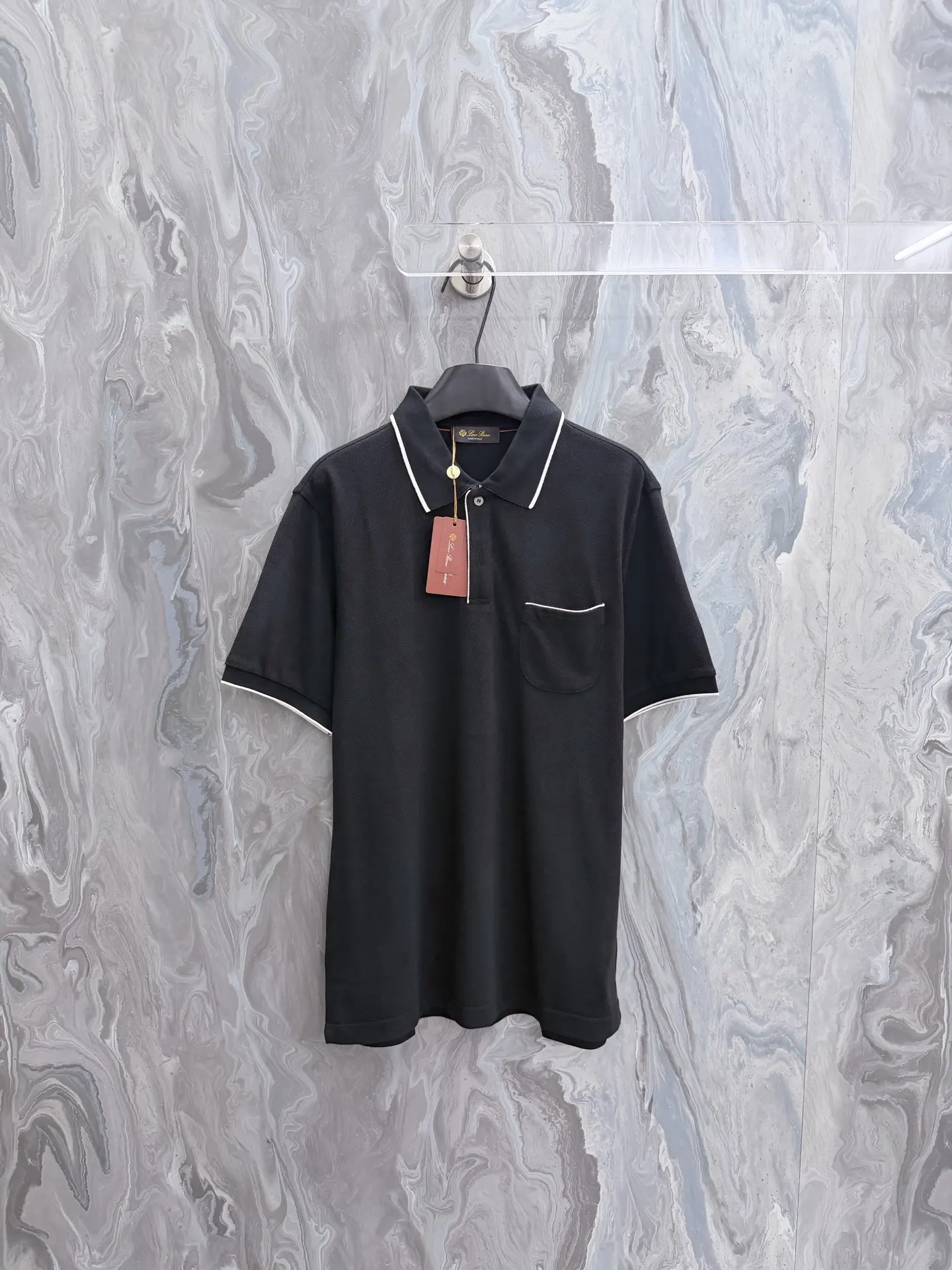 Contrast-Trim Stretch-Cotton Polo Shirt D21519198