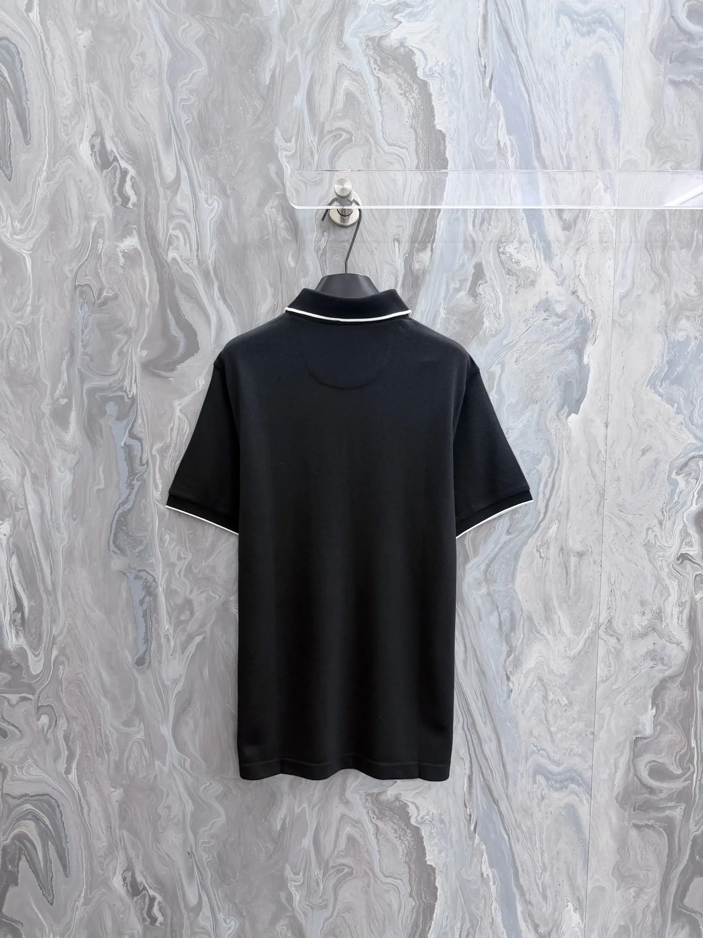 Contrast-Trim Stretch-Cotton Polo Shirt D21519198 — view 2