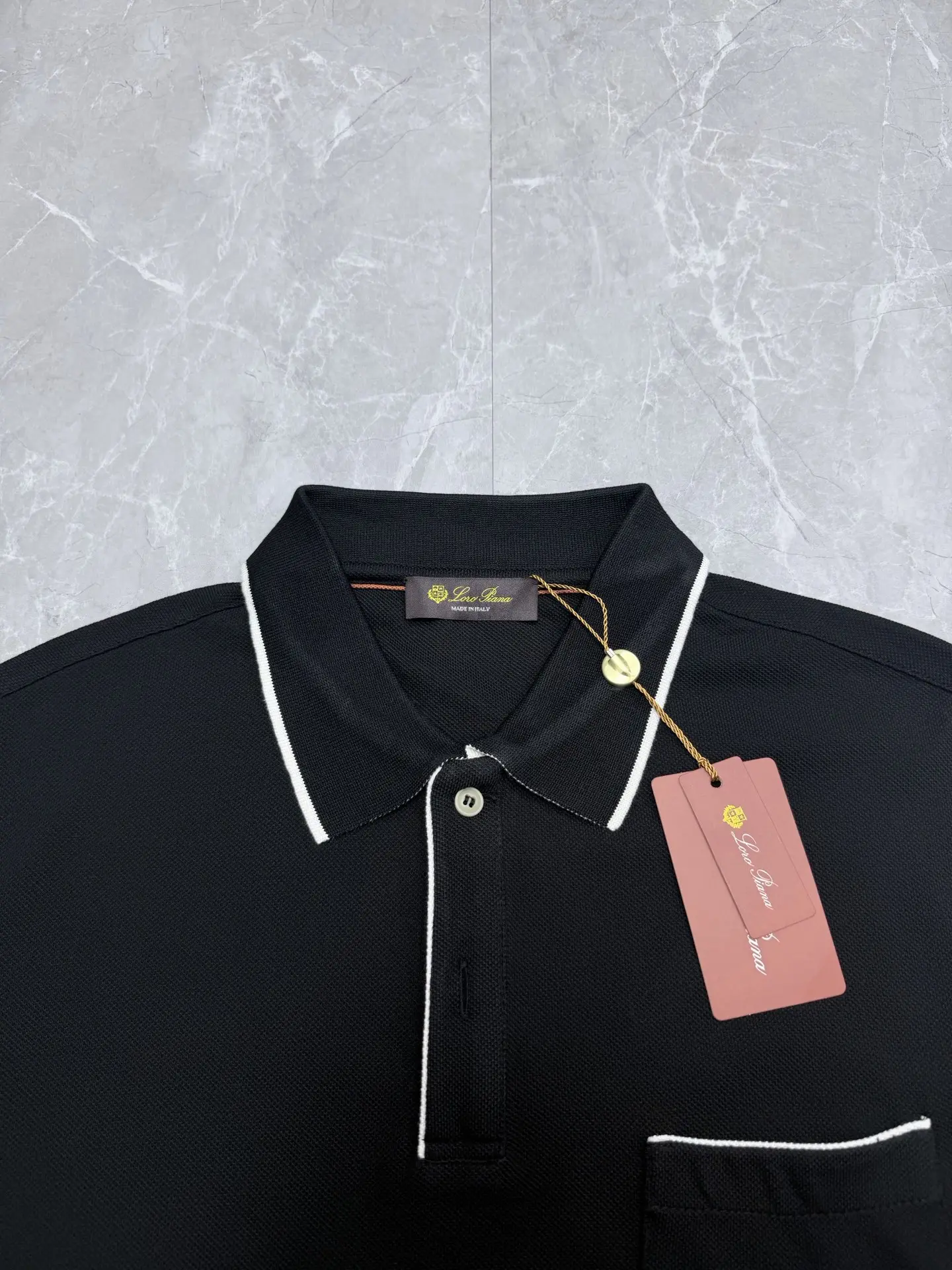 Contrast-Trim Stretch-Cotton Polo Shirt D21519198 — view 3