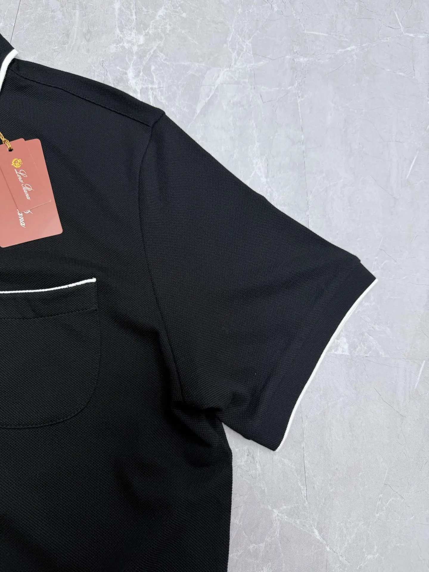Contrast-Trim Stretch-Cotton Polo Shirt D21519198 — view 5