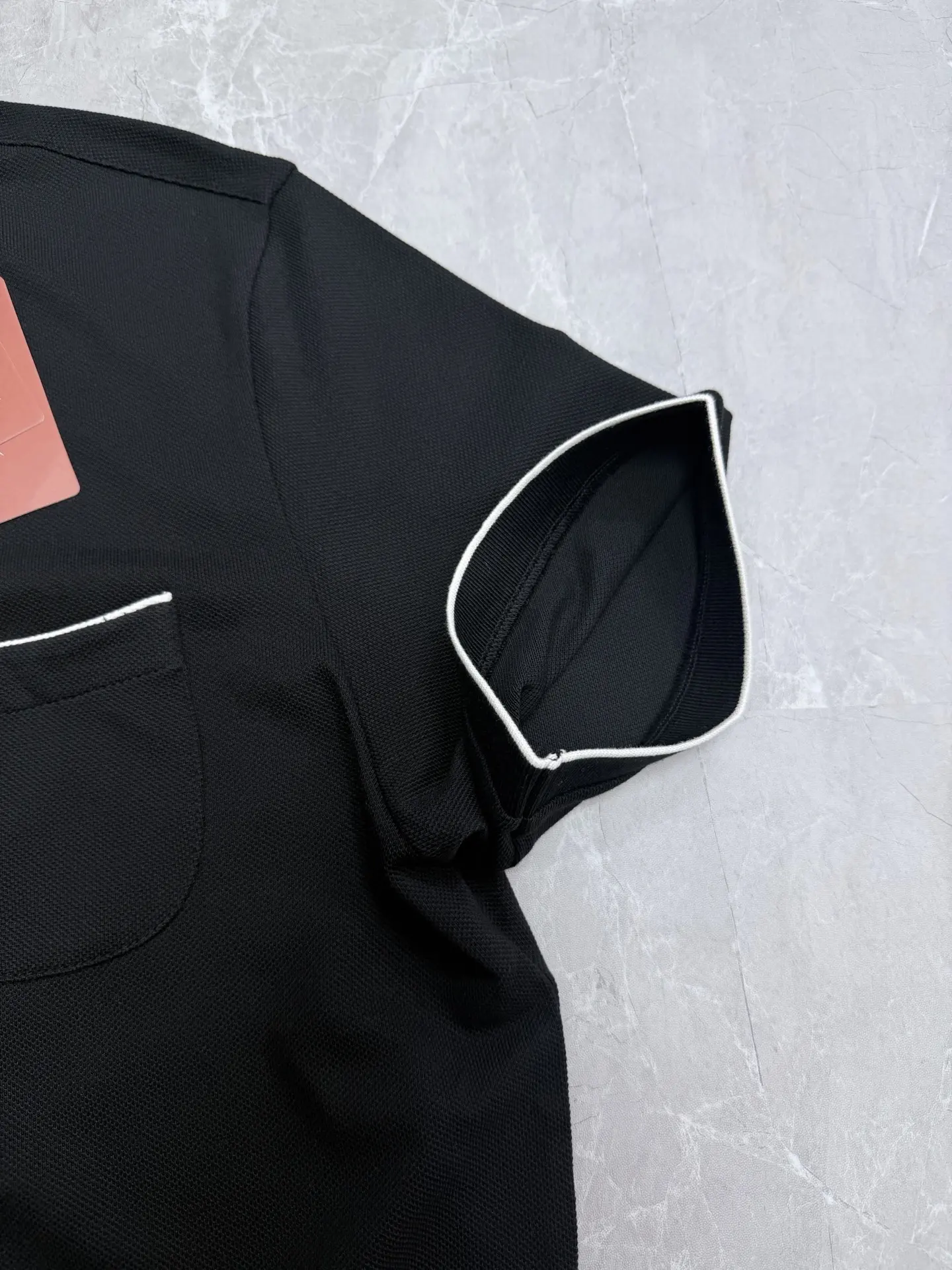 Contrast-Trim Stretch-Cotton Polo Shirt D21519198 — view 6