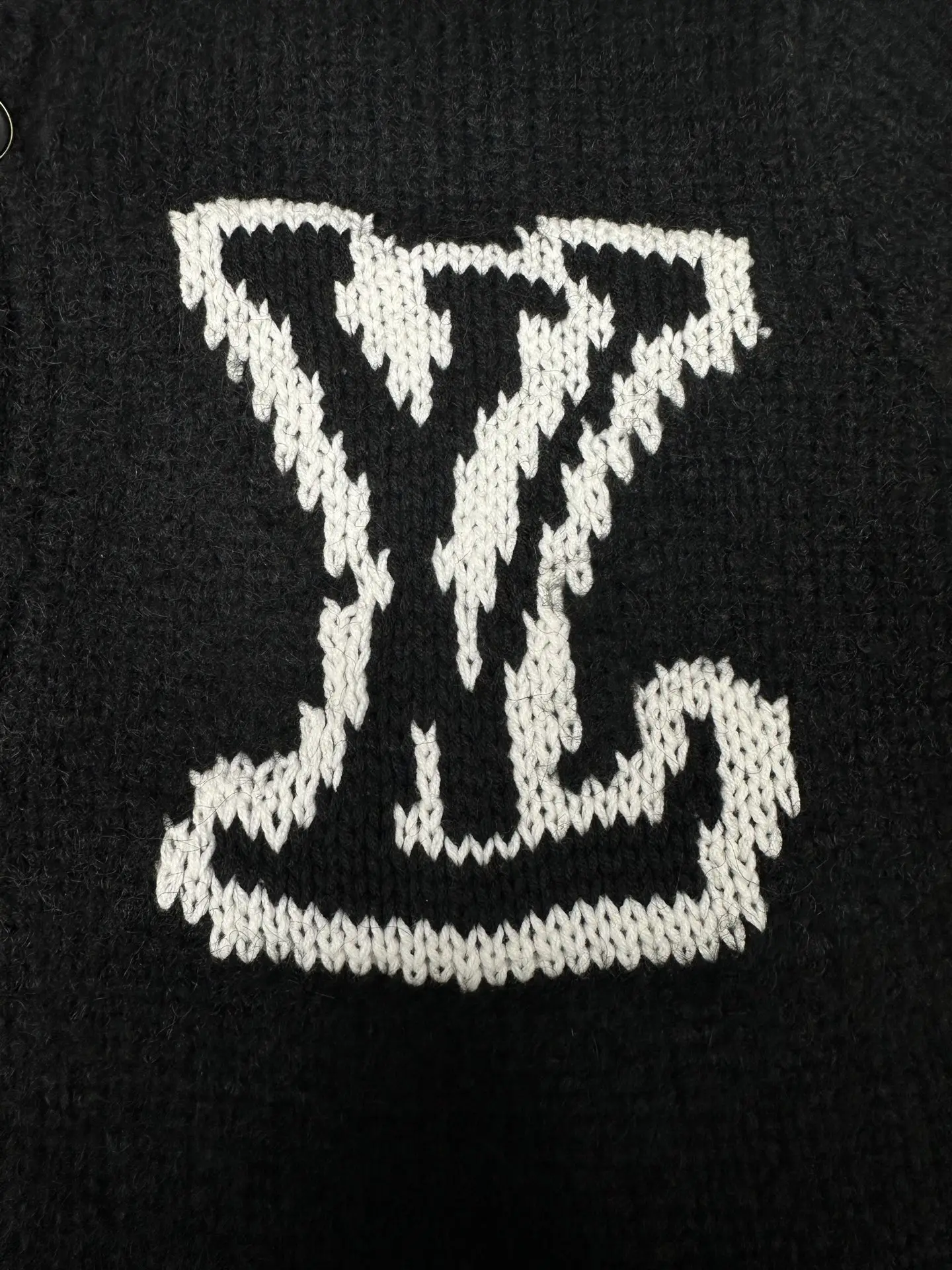 Logo Intarsia Wool-Blend Cardigan D22016392 — view 3