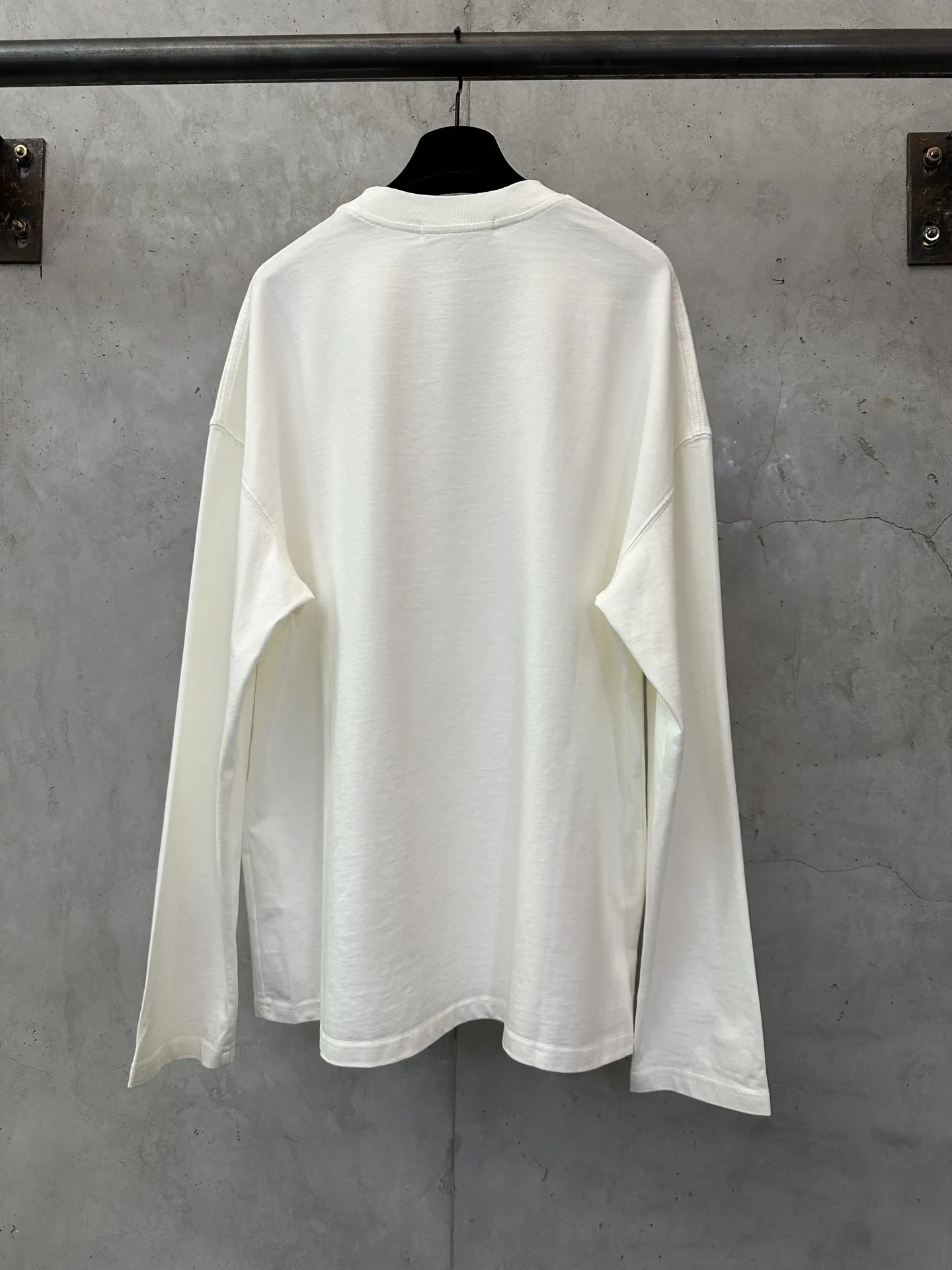 Logo Print Long-Sleeved Cotton T-Shirt D22011886 — view 2