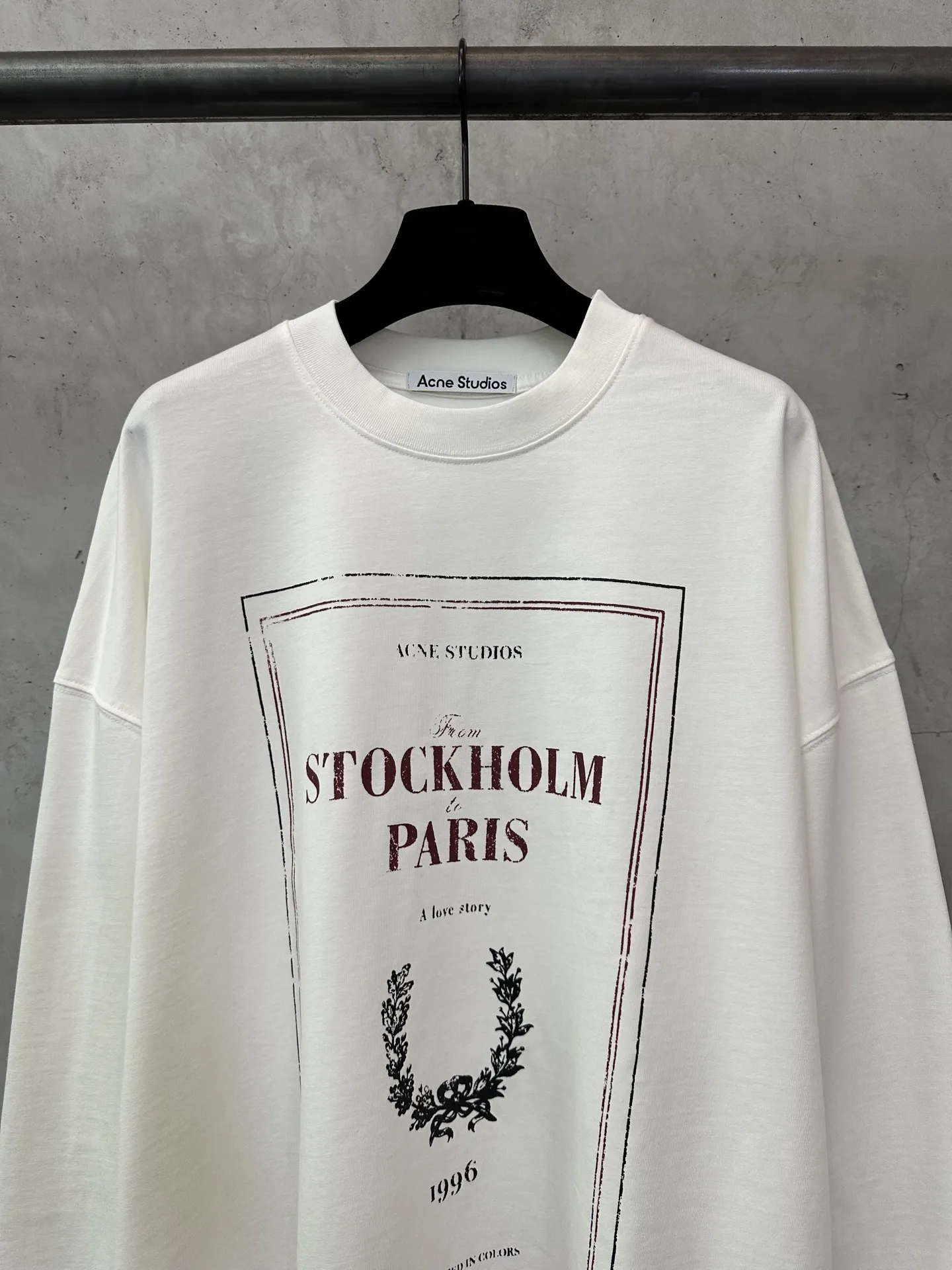 Logo Print Long-Sleeved Cotton T-Shirt D22011886 — view 3