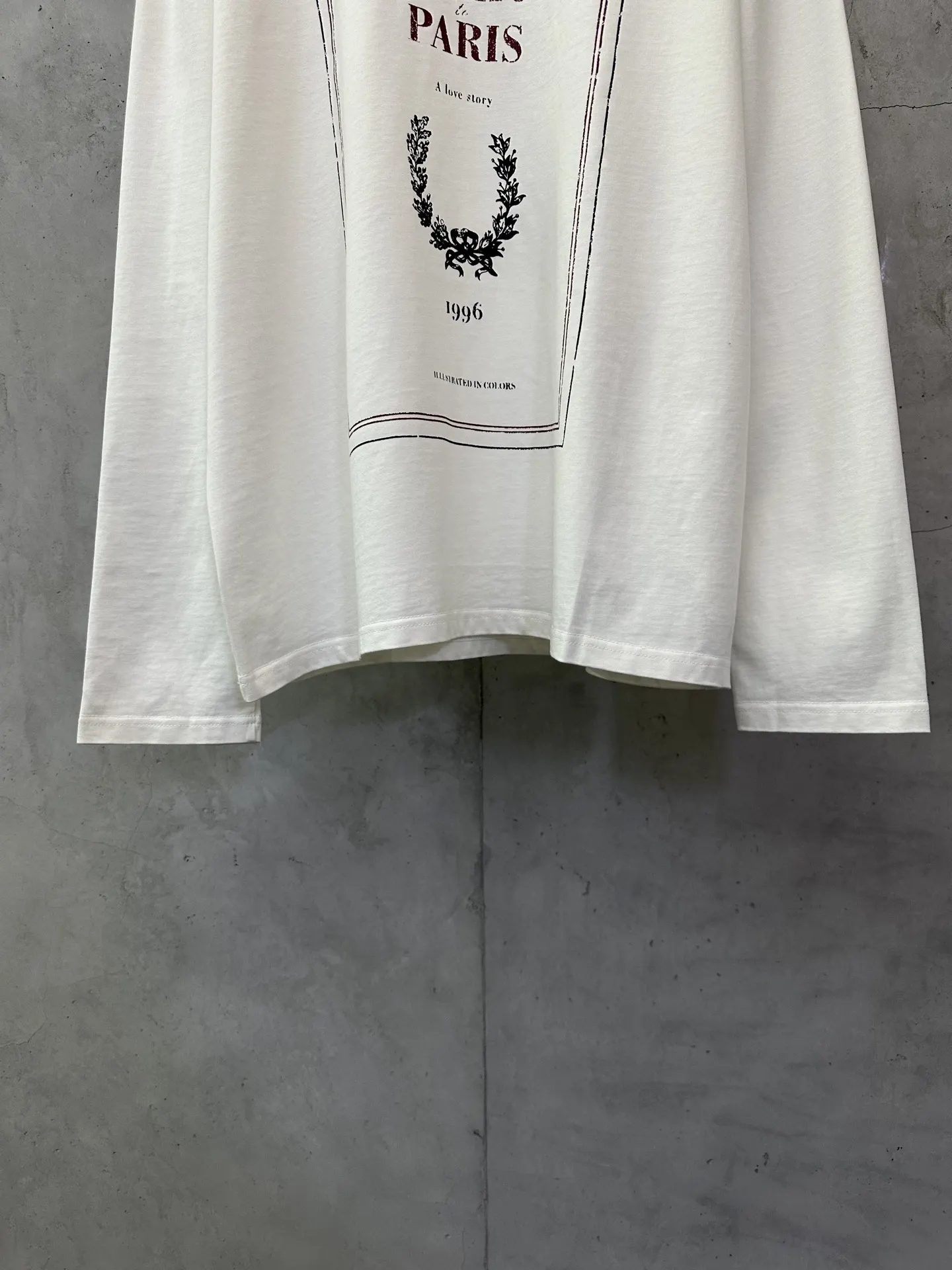 Logo Print Long-Sleeved Cotton T-Shirt D22011886 — view 4