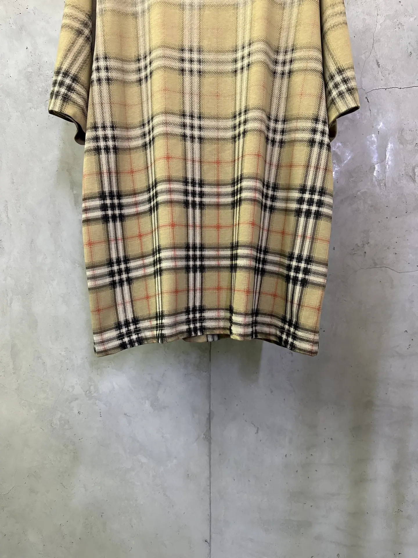 Check Print Cotton Jersey T-Shirt D22015721 — view 4