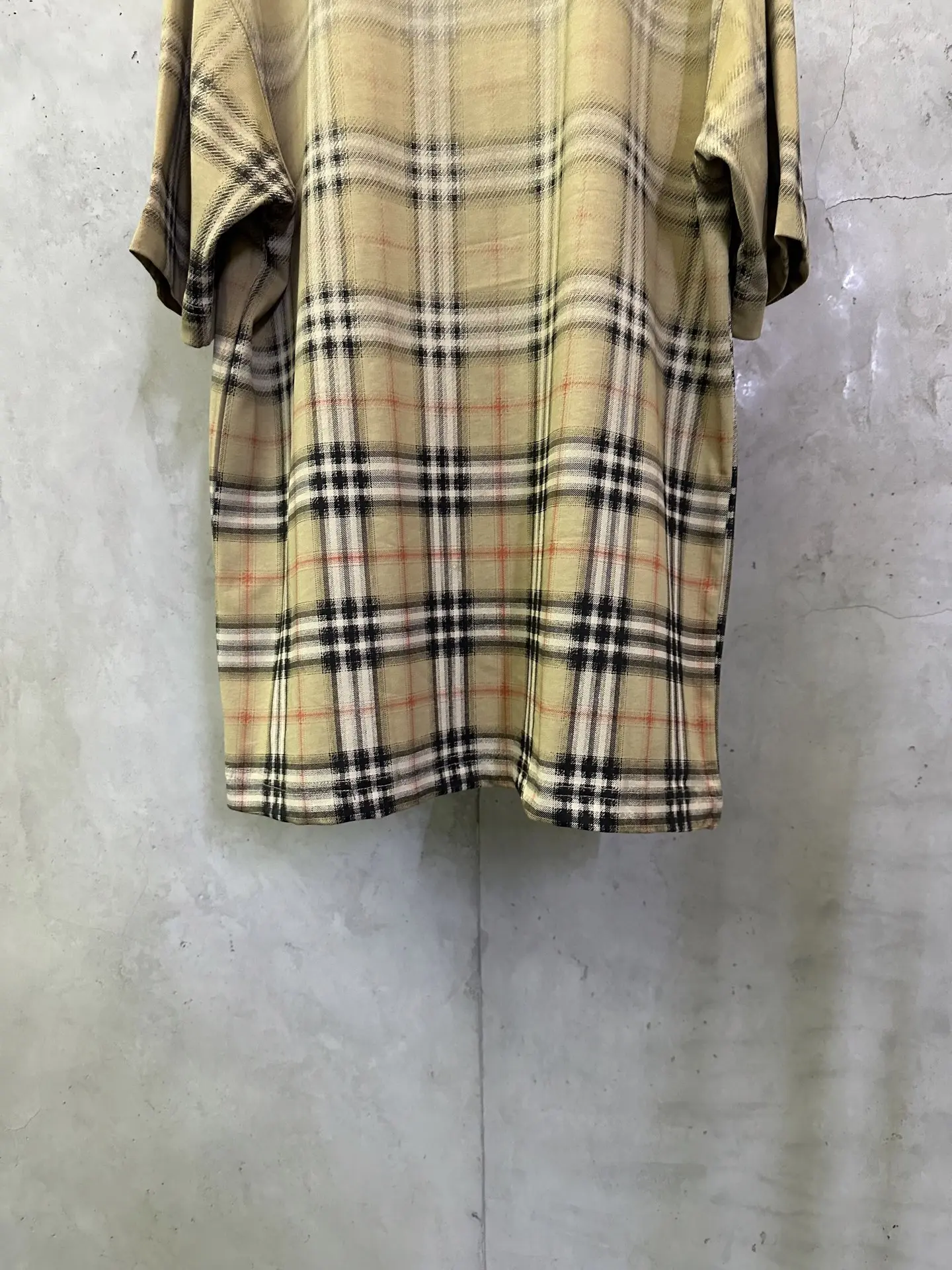Check Print Cotton Jersey T-Shirt D22015721 — view 6