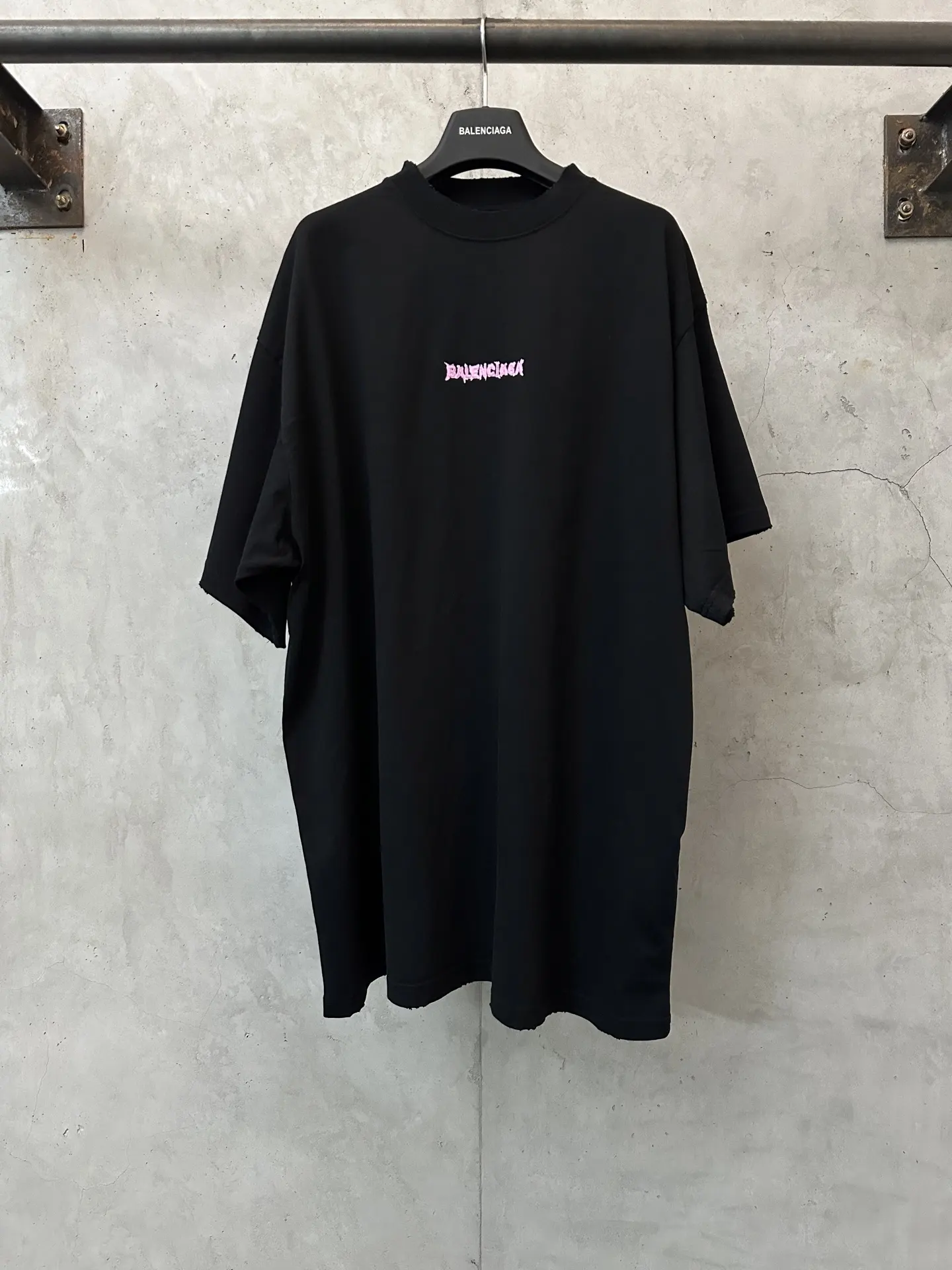 Logo Embroidery Oversized Cotton T-Shirt D22012317