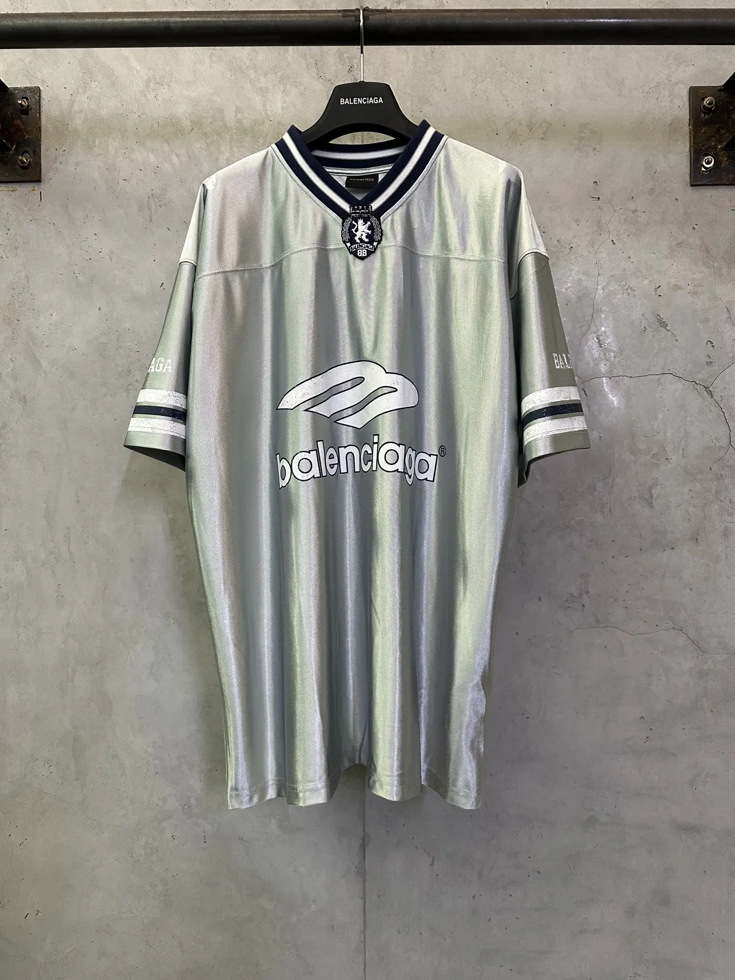 Logo-Embroidered Satin Jersey T-Shirt D22011617