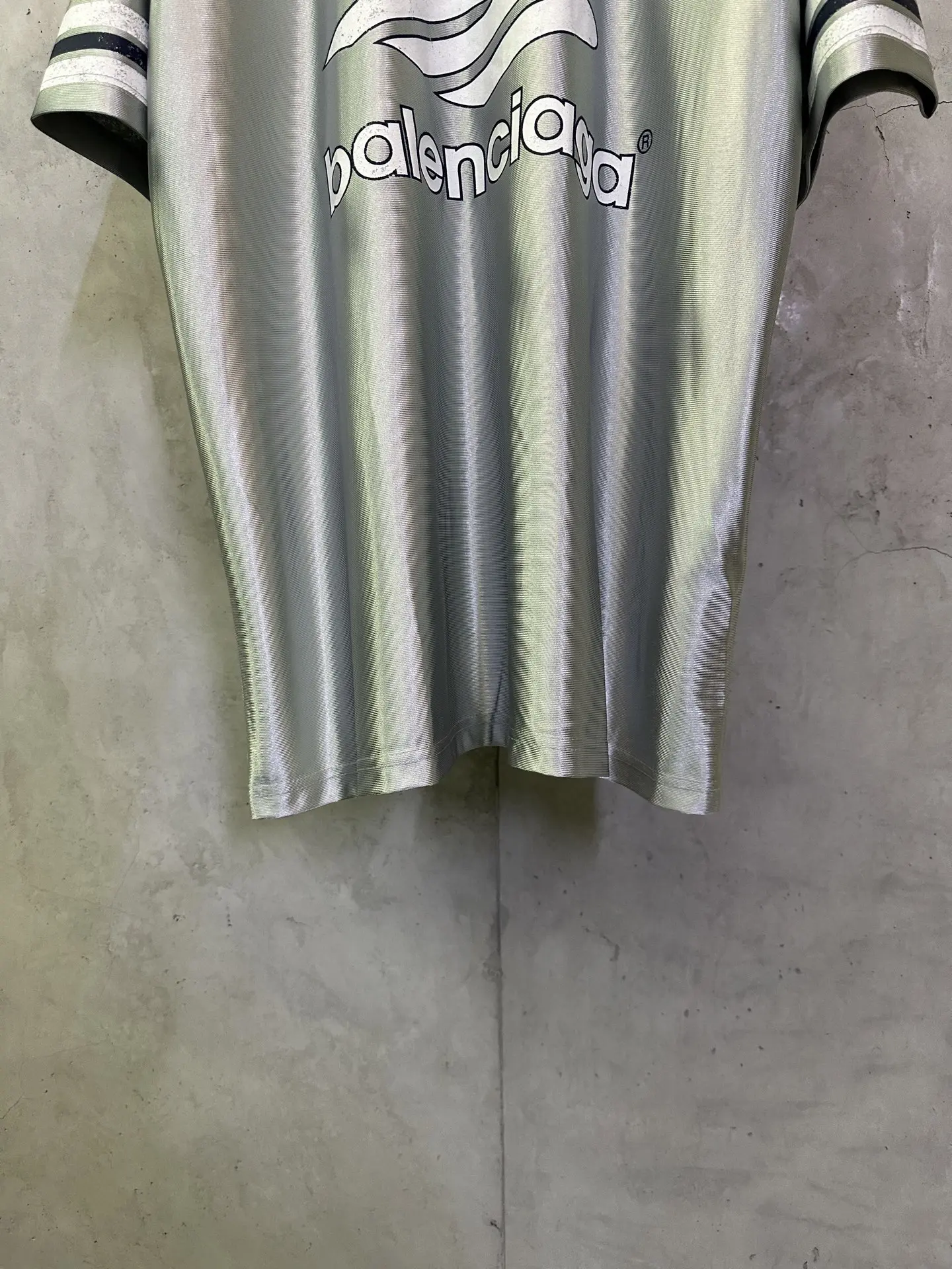 Logo-Embroidered Satin Jersey T-Shirt D22011617 — view 4