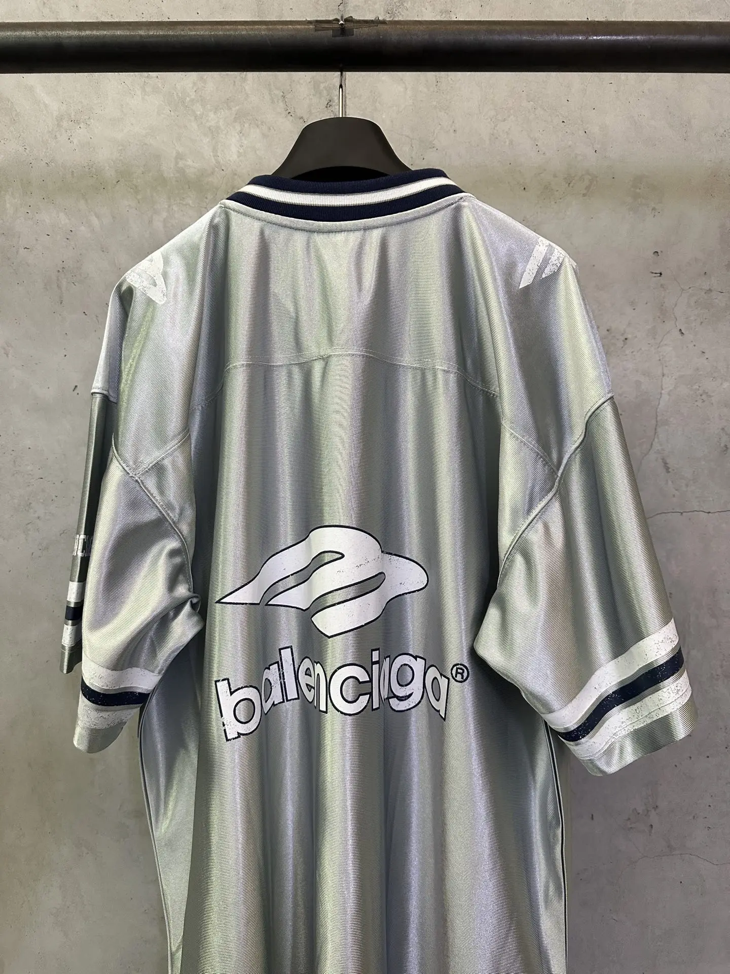 Logo-Embroidered Satin Jersey T-Shirt D22011617 — view 5