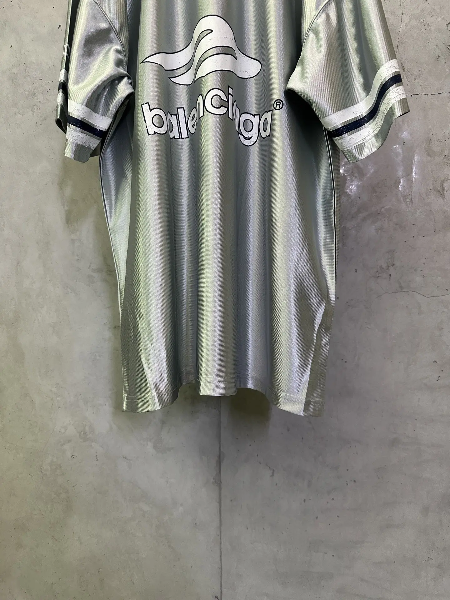 Logo-Embroidered Satin Jersey T-Shirt D22011617 — view 6
