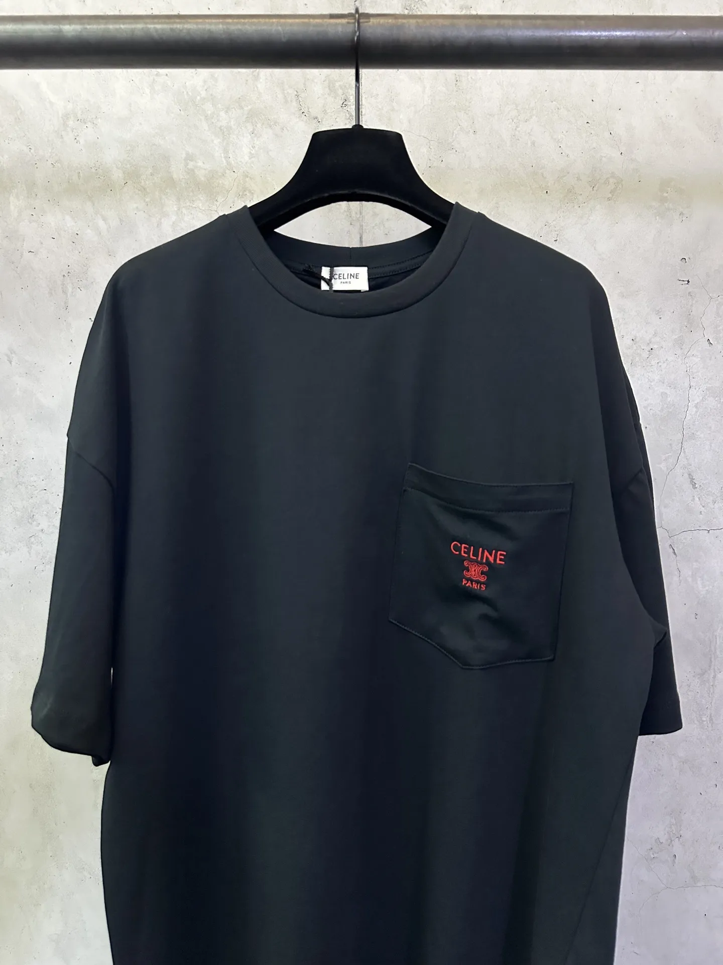 Logo-Embroidered Pocket Cotton T-Shirt D22012858 — view 3