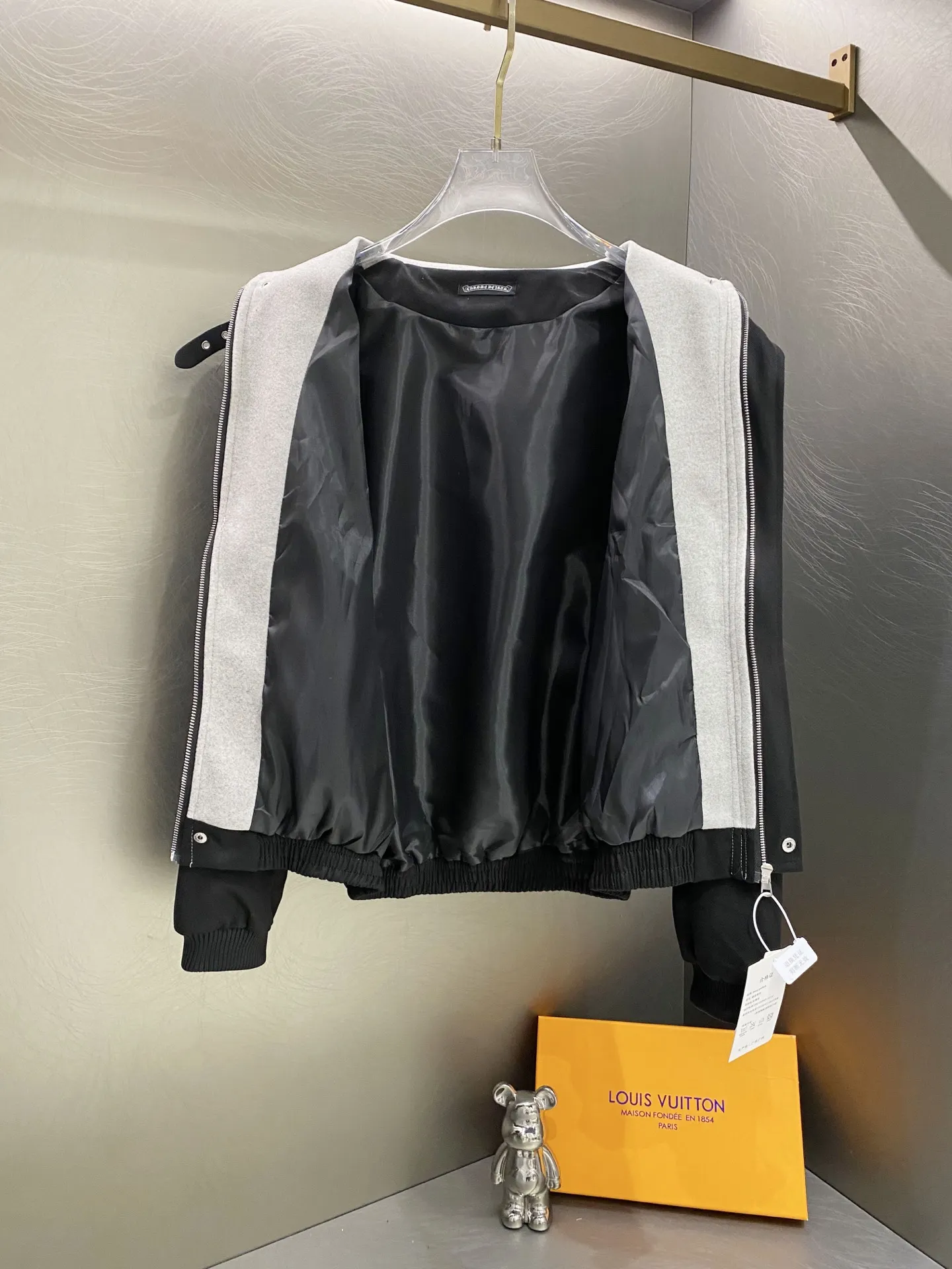 Chrome Hearts Cross Patch Suede Harrington Jacket D22019620 — view 7