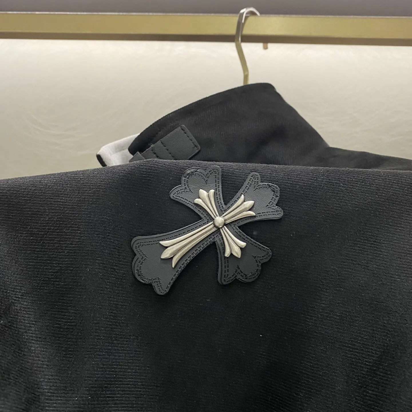 Chrome Hearts Cross Patch Suede Harrington Jacket D22019620 — view 10