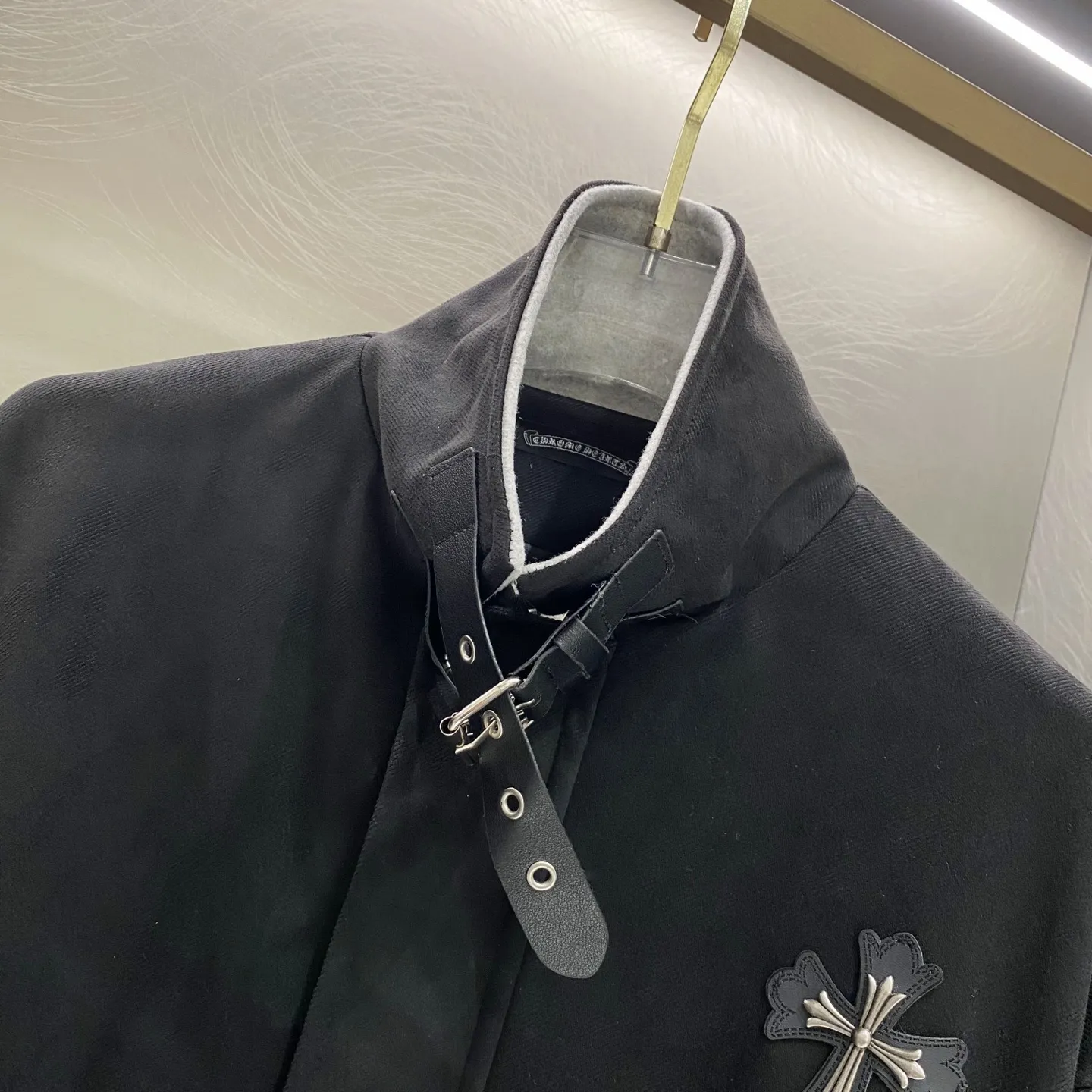 Chrome Hearts Cross Patch Suede Harrington Jacket D22019620 — view 13