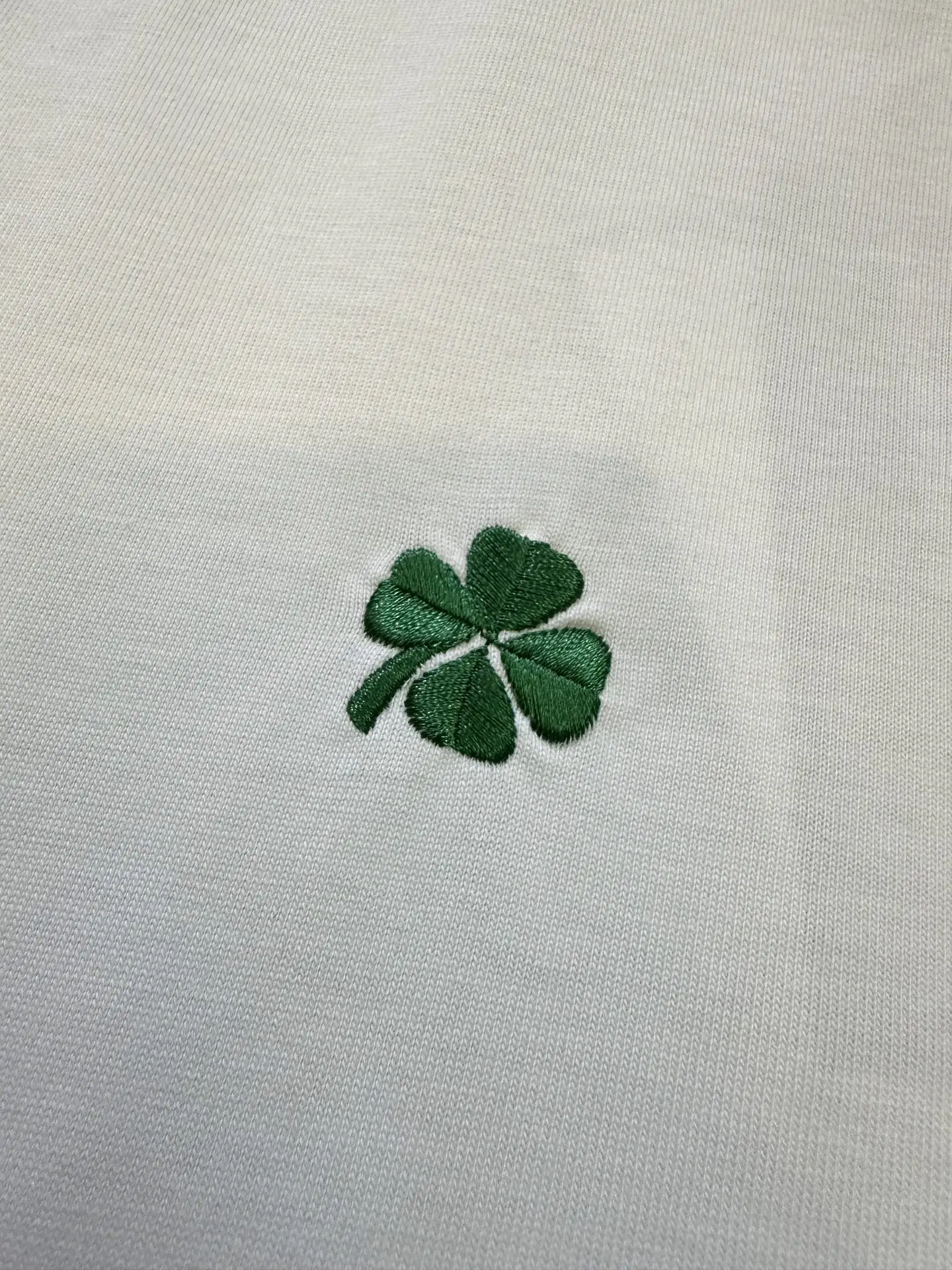 Clover Embroidered Cotton Jersey T-Shirt D22012810 — view 8